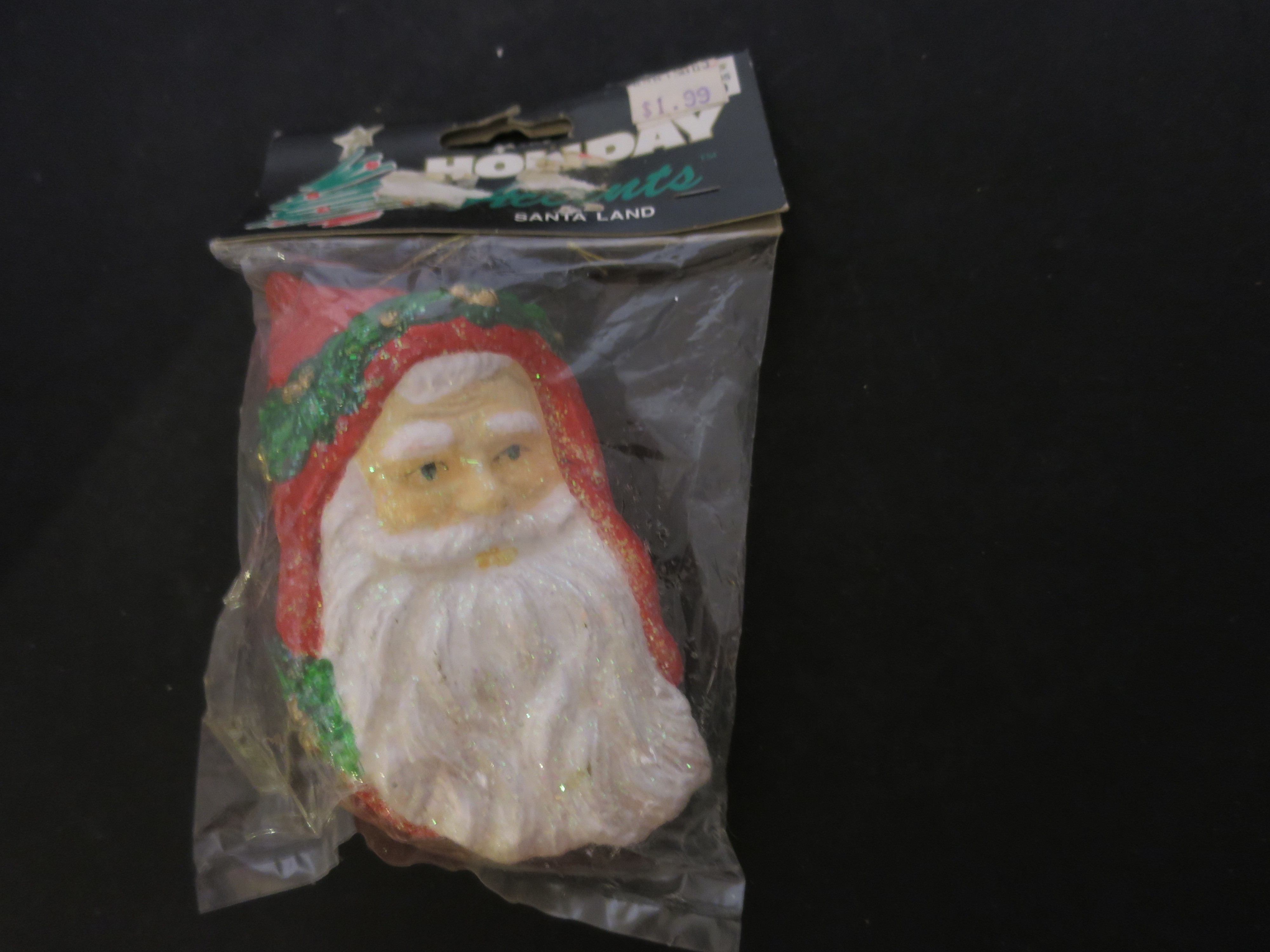 Santa Ornament Santa Land Ames Old fashion Santa head