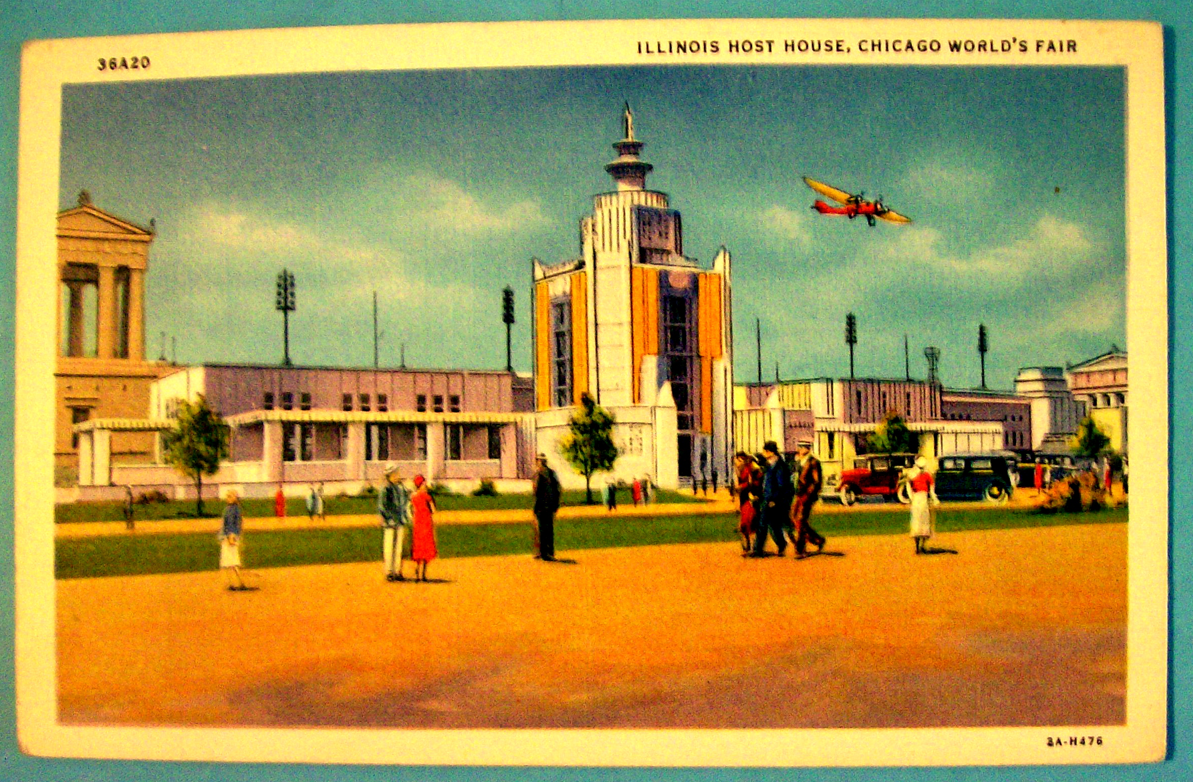 Illinois Host House Postcard (Chicago World's Fair)