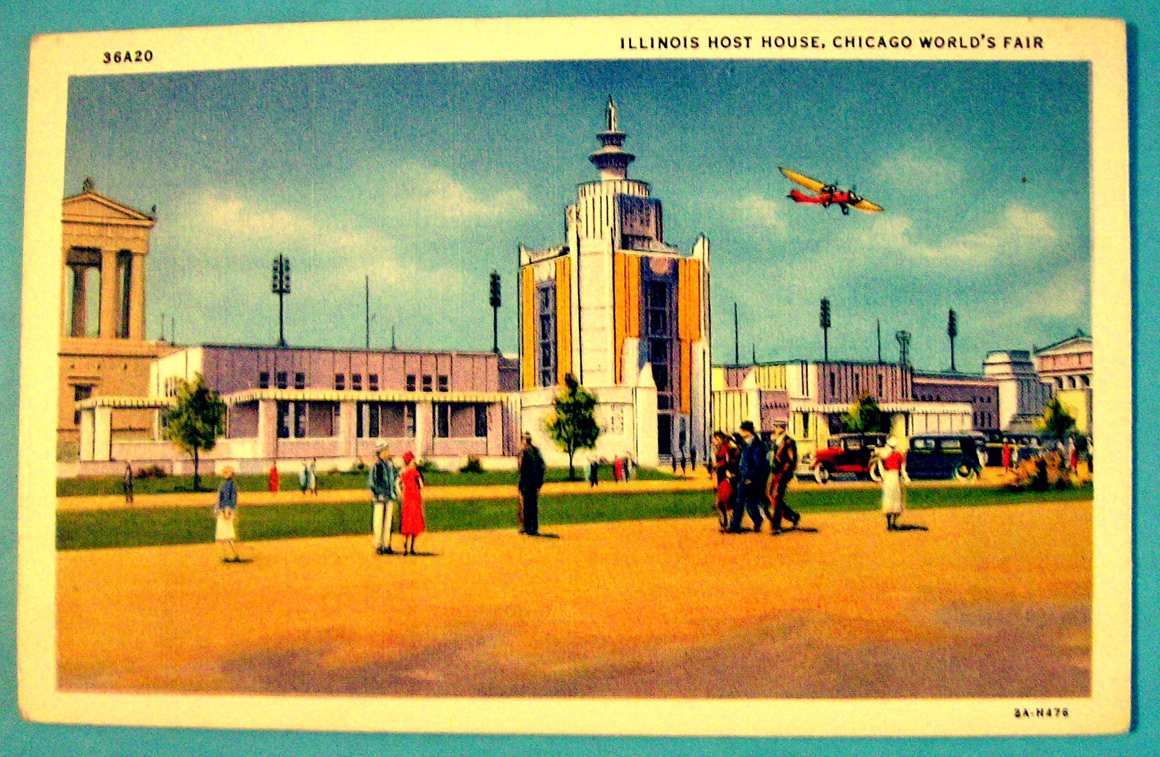 Illinois Host House Postcard (Chicago World's Fair)