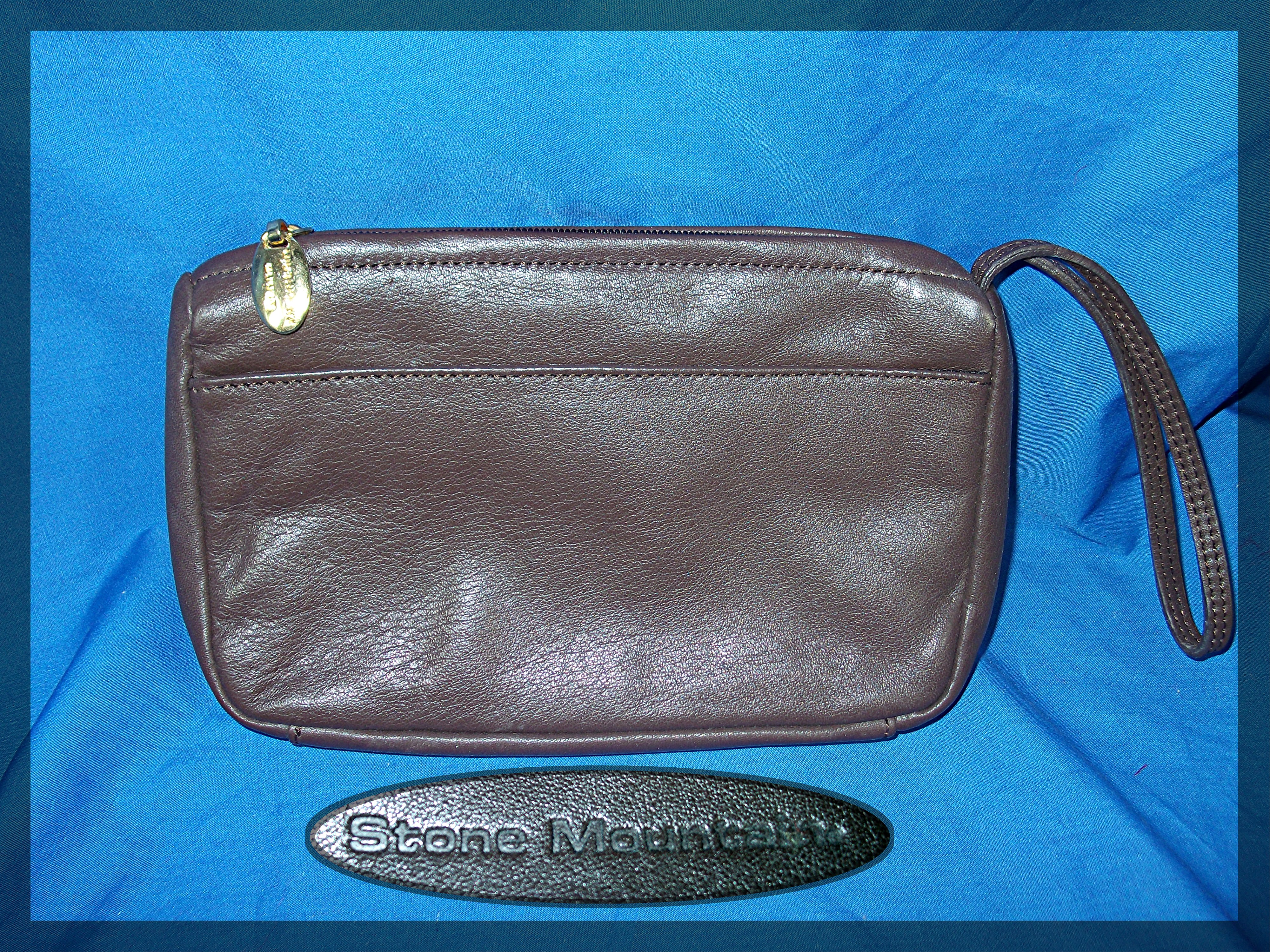 Clutch purse Stone Mountain Brown Leather