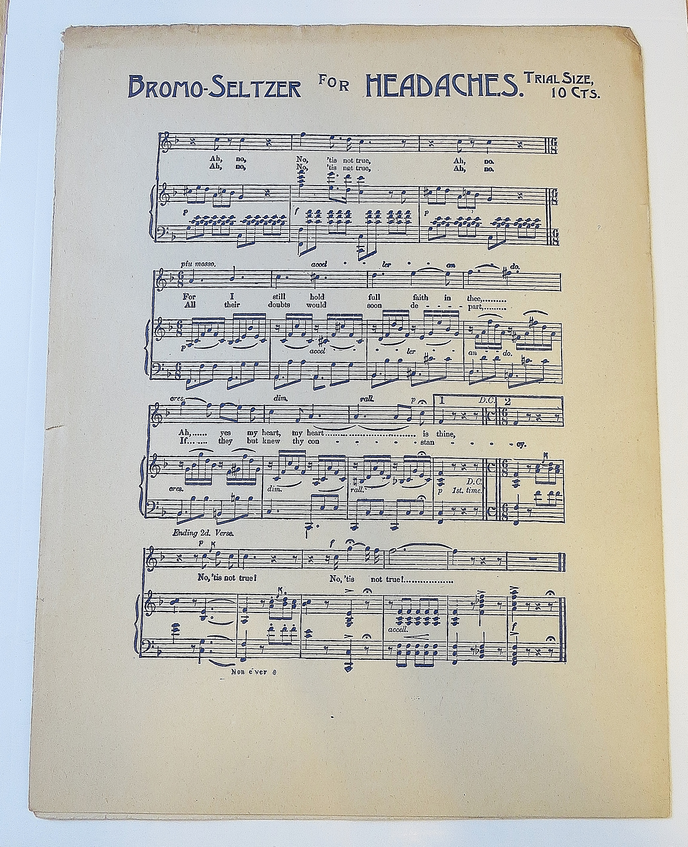 1900's Bromo-Seltzer - Non E Ver