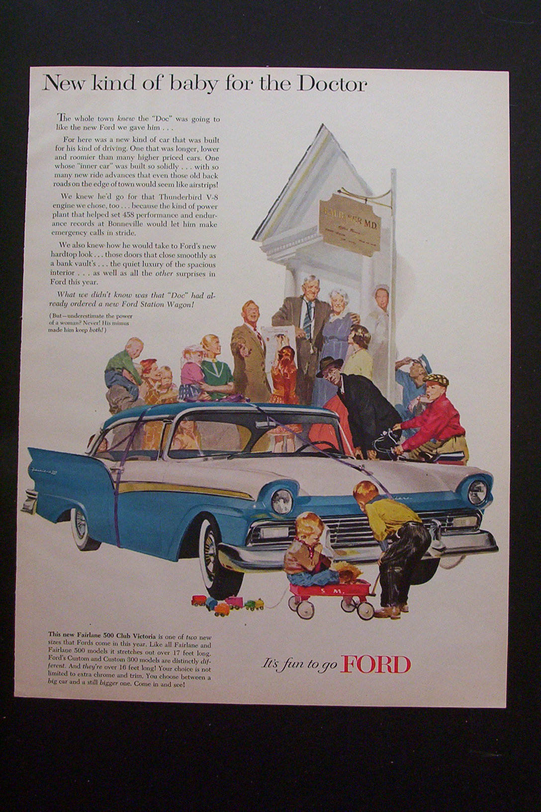 1957 Ford with the New Fairline 500 Club Victoria