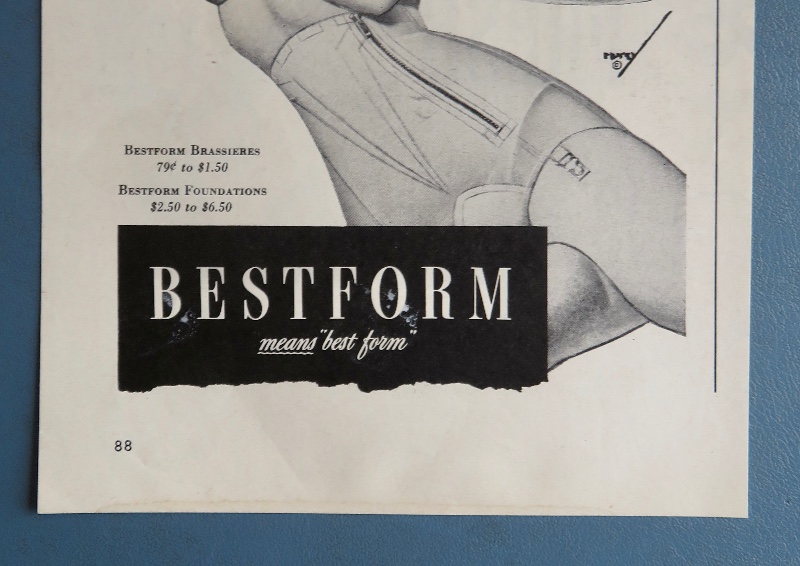 1944 Bestform with Lovely Woman On The Telephone By George Petty