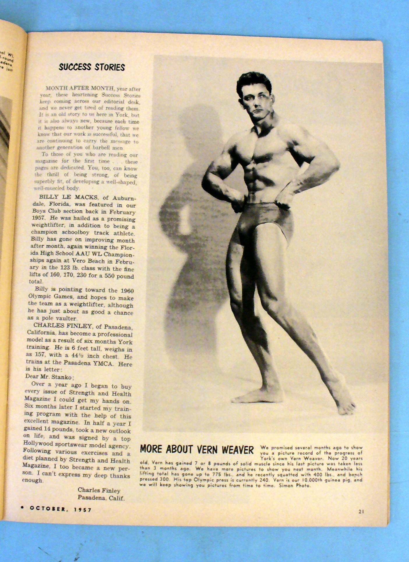 Strength & Health Magazine October 1957 Ron & Karen