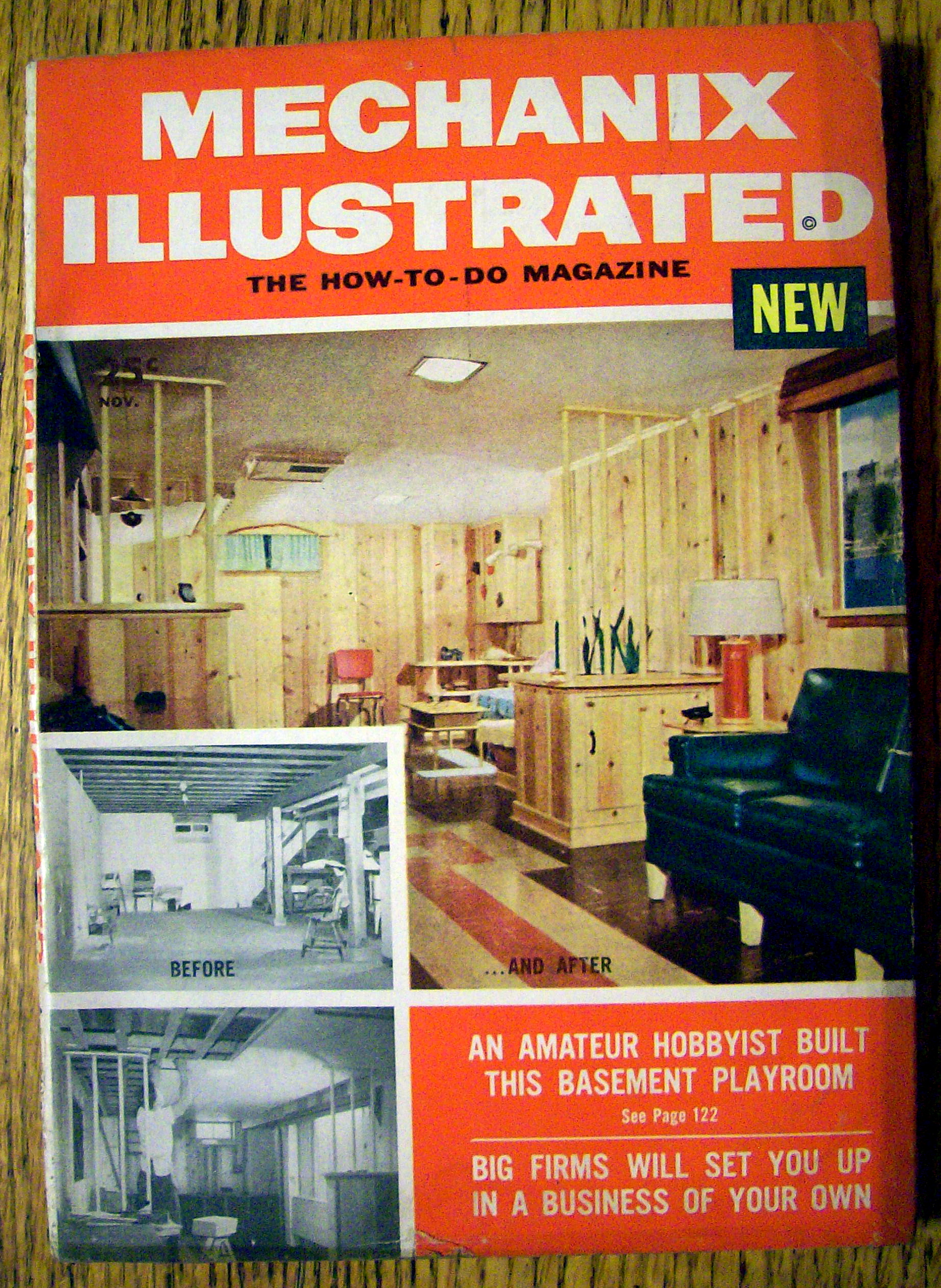 Mechanix Illustrated-November 1954-Basement Playroom