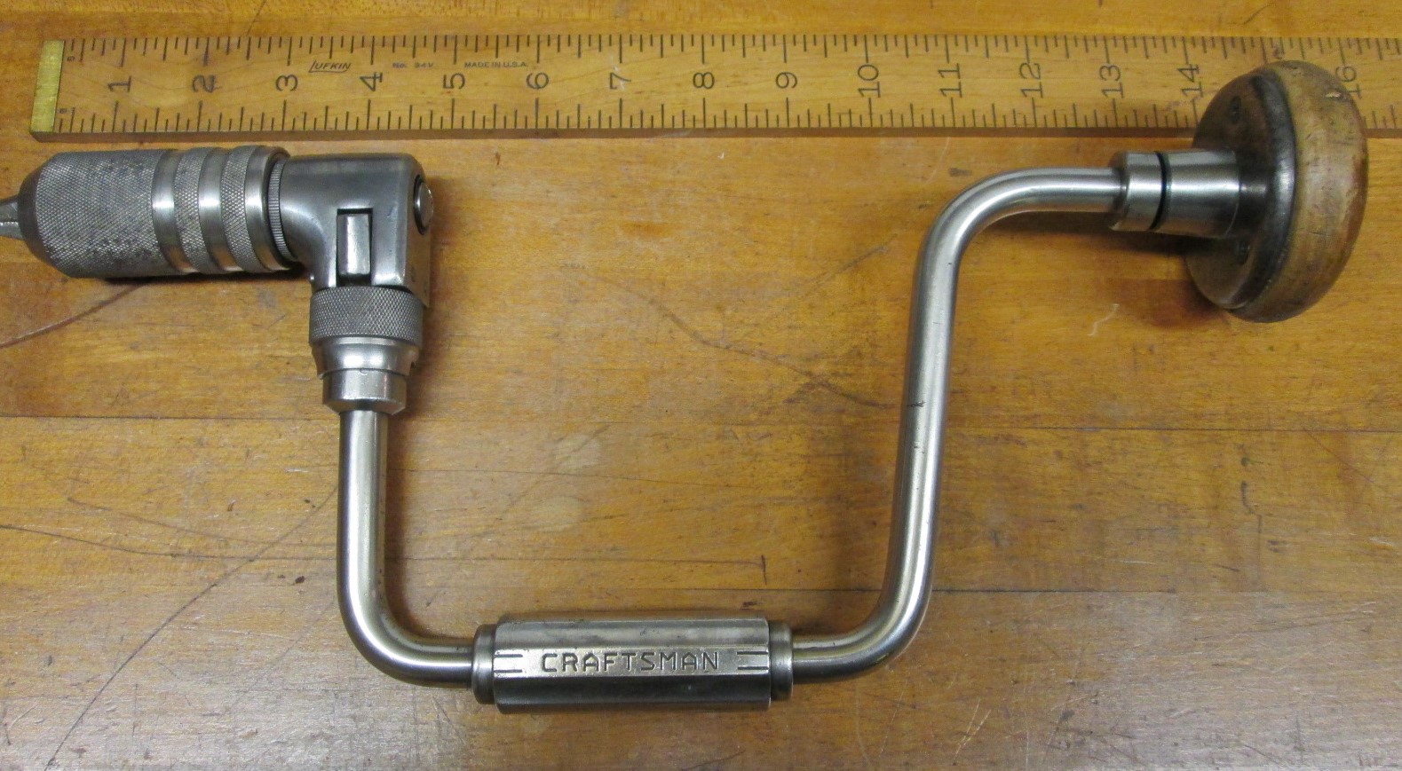 Craftsman Carpenters Ratchet Auger Brace 10 Inch