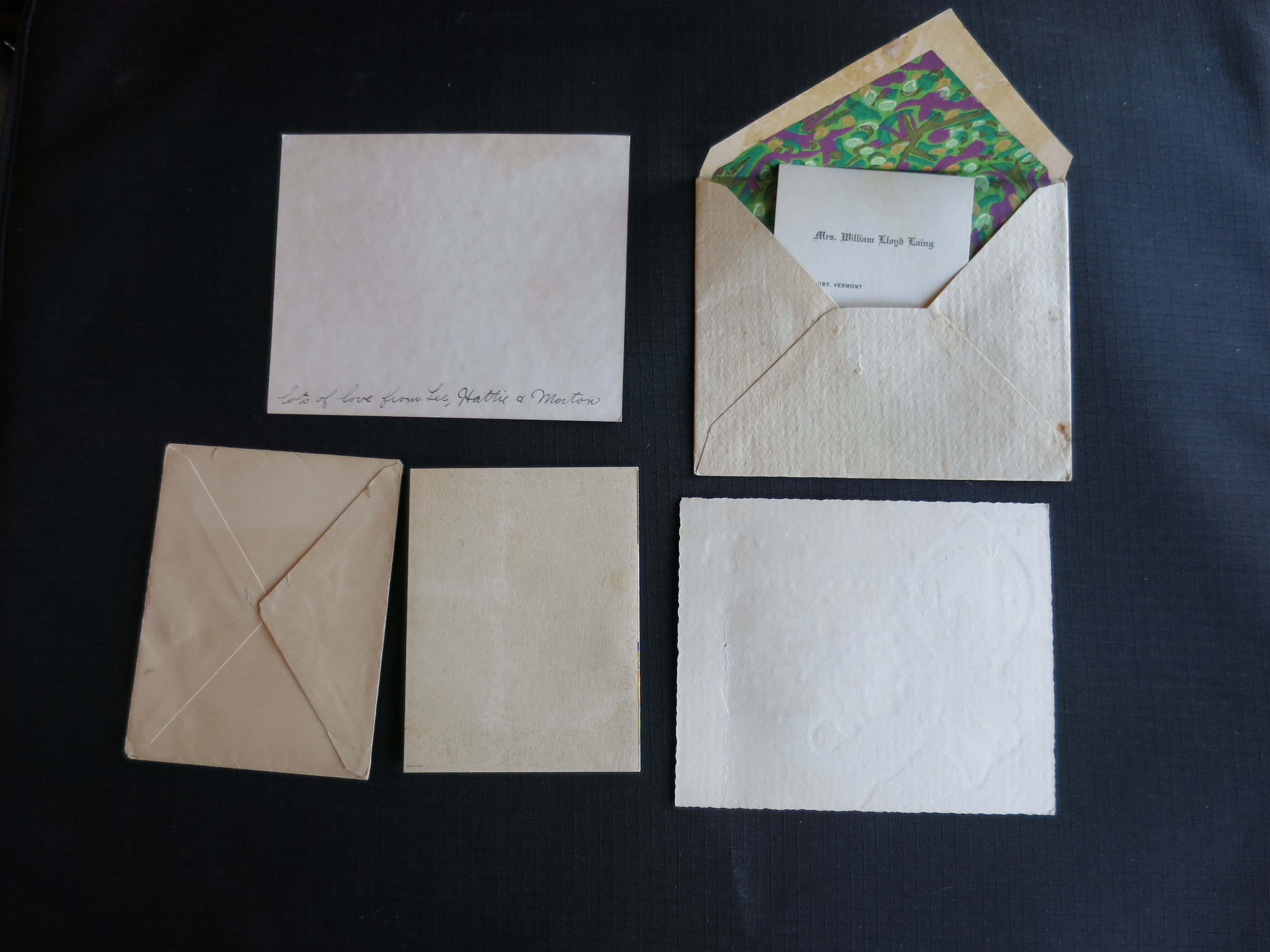 Birthday Card lot of three Art Deco period 1920s 1930s