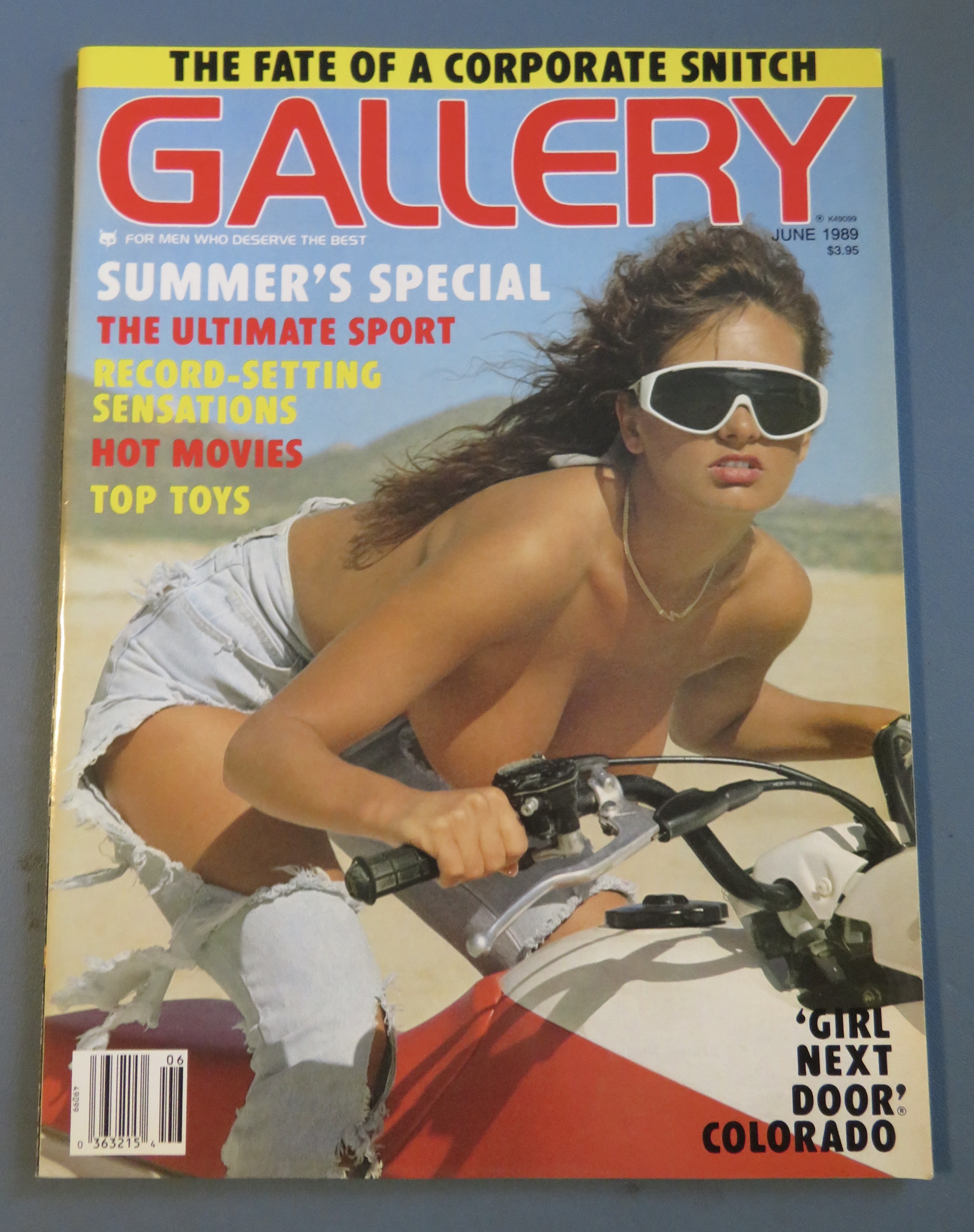 Gallery Magazine June 1989  Stevie