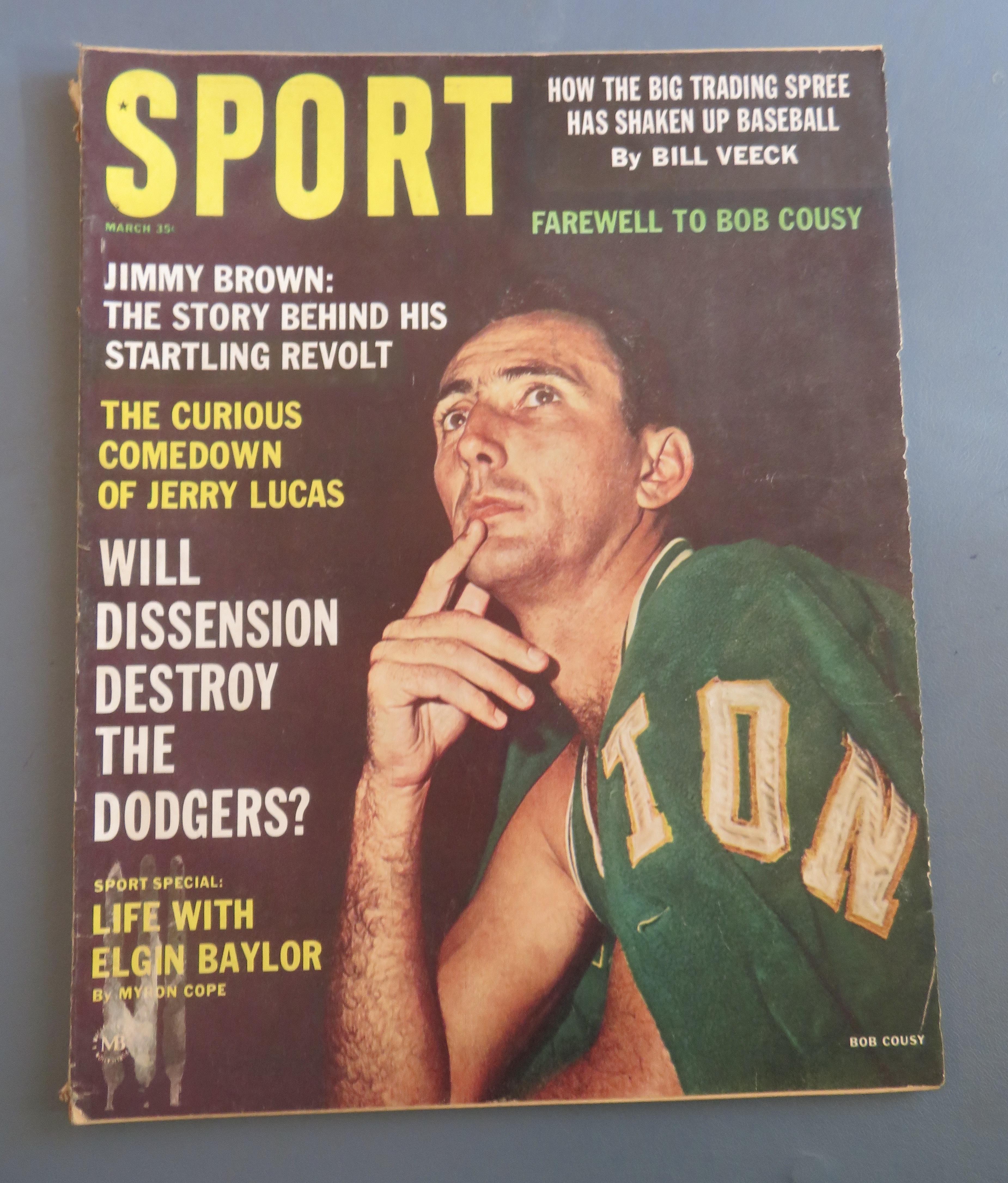 Sport Magazine March 1963 Farewell To Bob Cousy