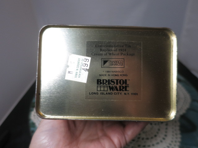 Cream of Wheat Tin Nabisco 1984 Bristol Ware Hong Kong