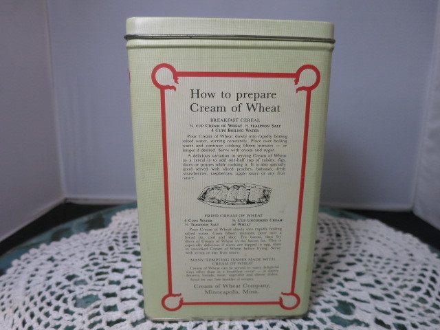 Cream of Wheat Tin Nabisco 1984 Bristol Ware Hong Kong