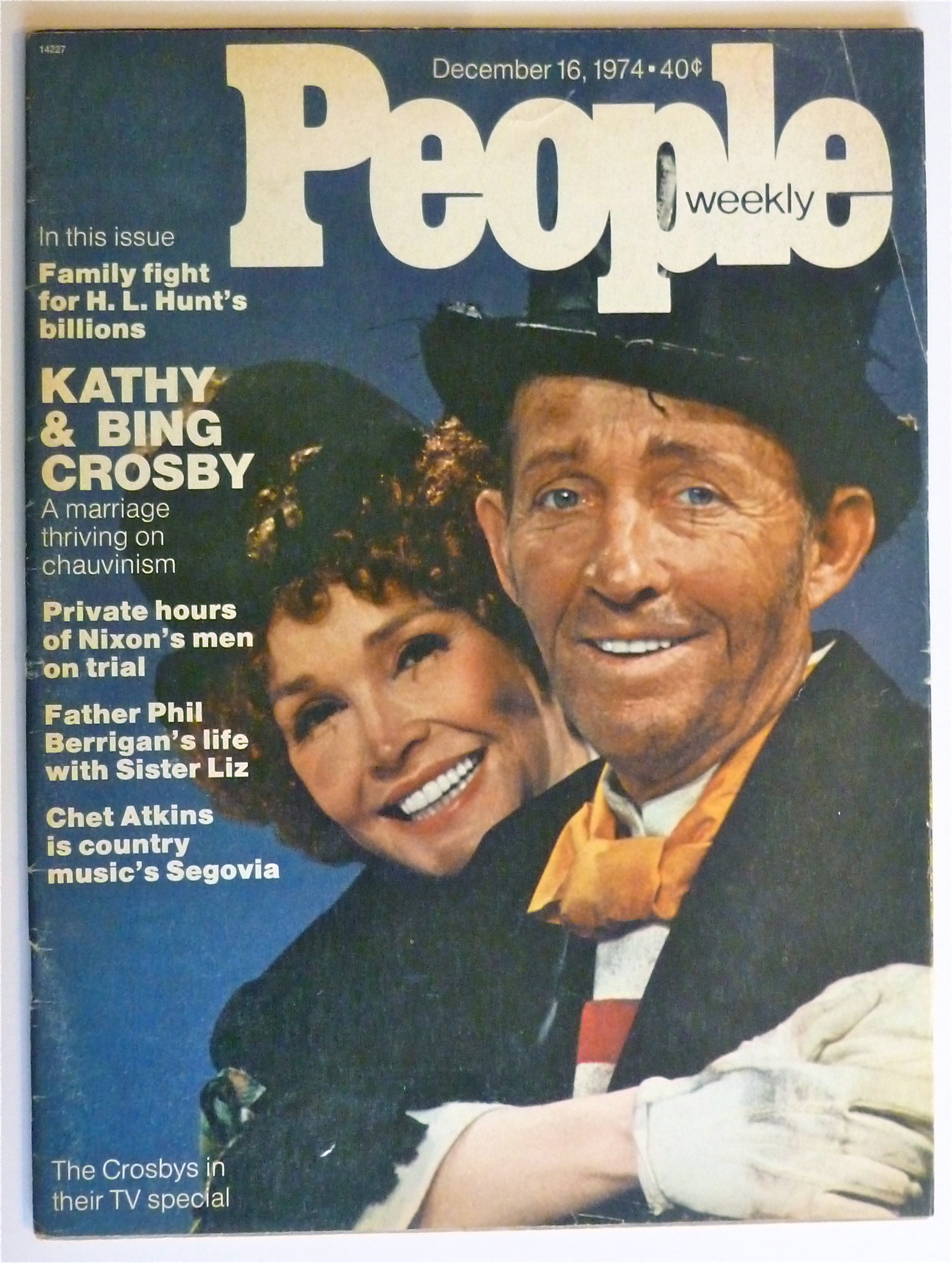 People Weekly Magazine December 16, 1974 Kathy & Bing