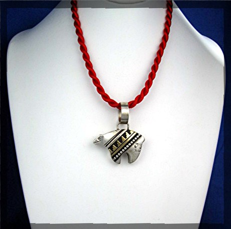 Tommy Singer Bear Sterling Silver Gold Pendant