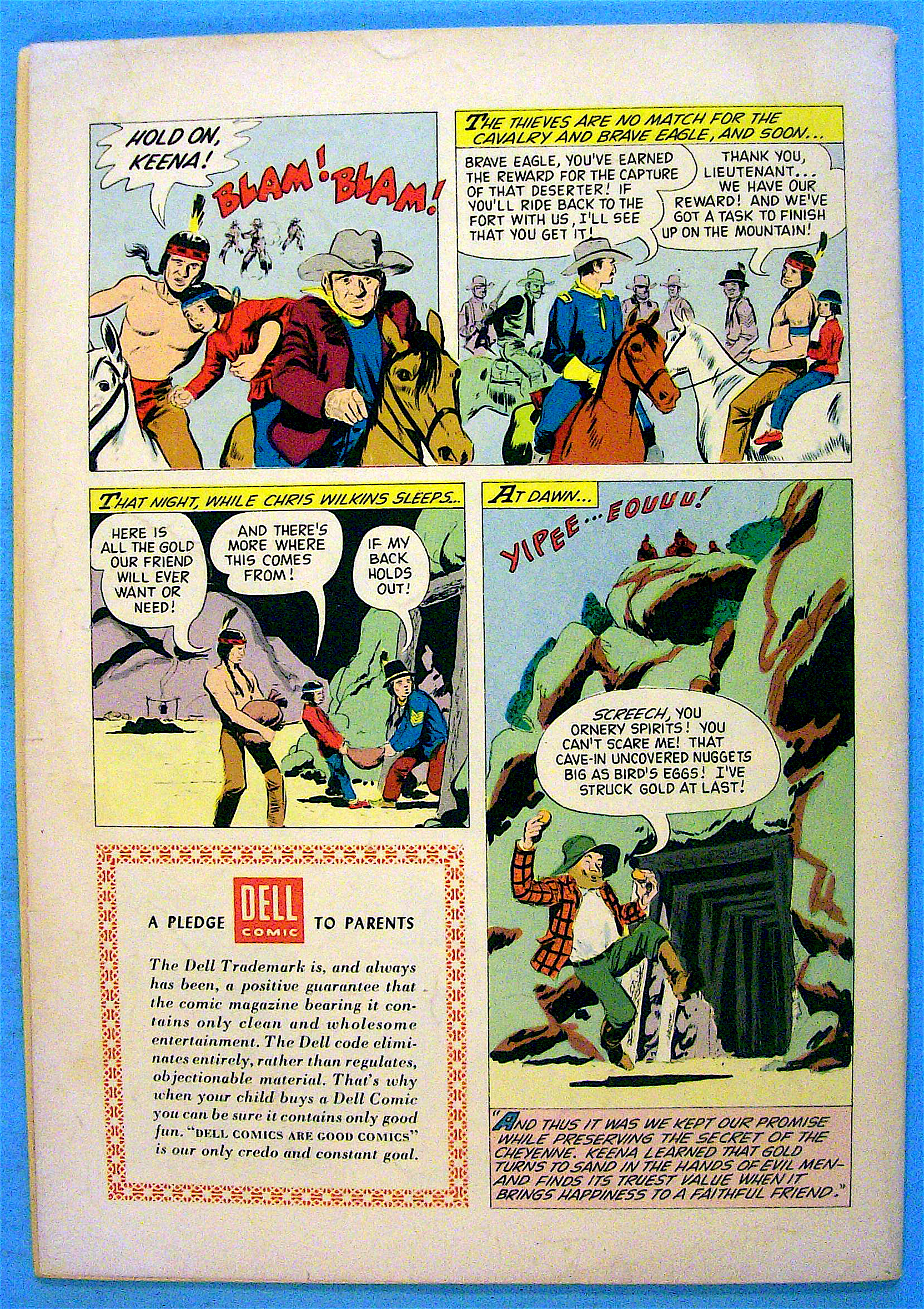 Brave Eagle Comic #1 June 1956 The Mask Of The Manitou