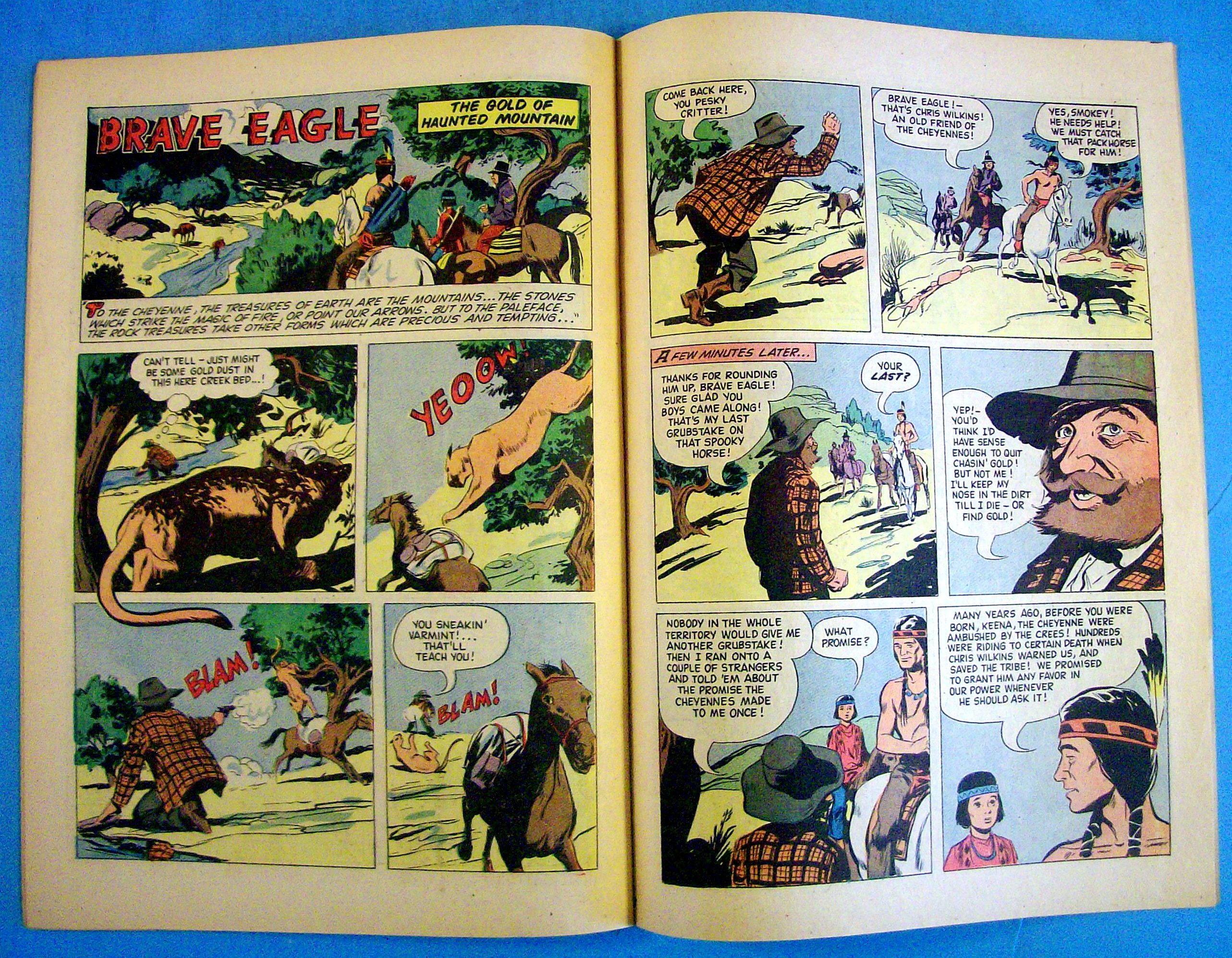 Brave Eagle Comic #1 June 1956 The Mask Of The Manitou