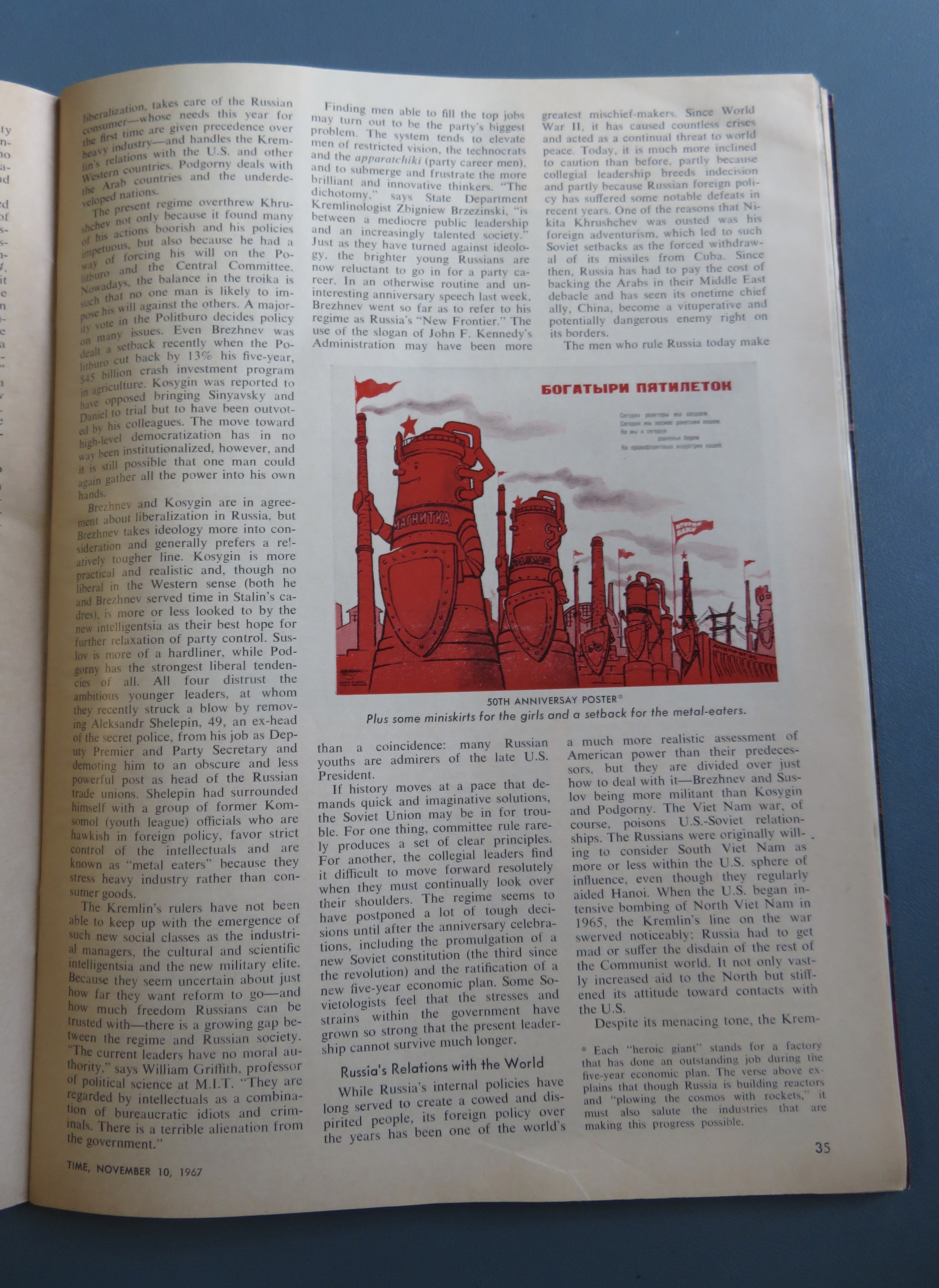 Time Magazine November 10, 1967 How Russia Survived