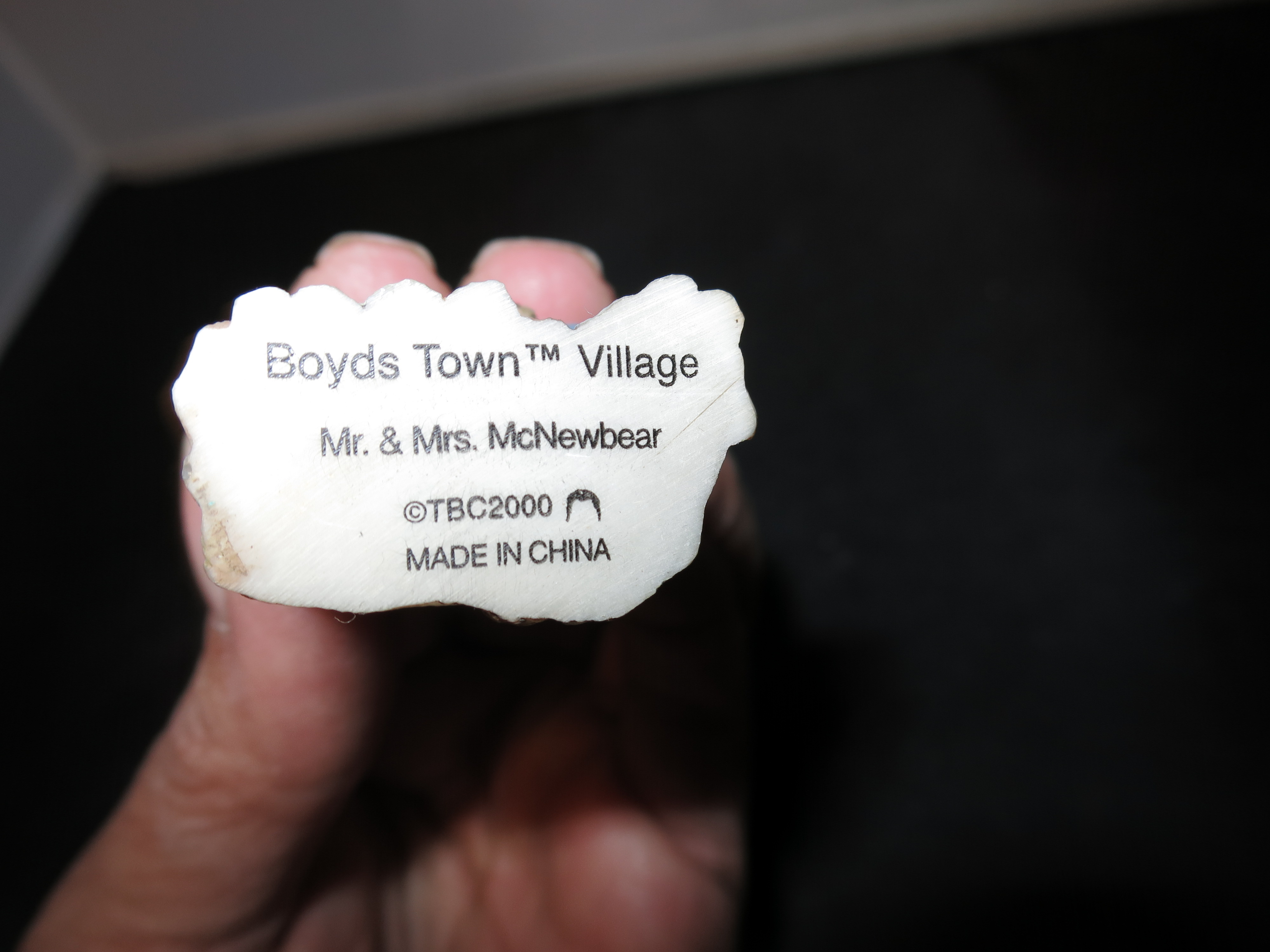 Boyds Town Village Accessories Mr Mrs Mc New Bear