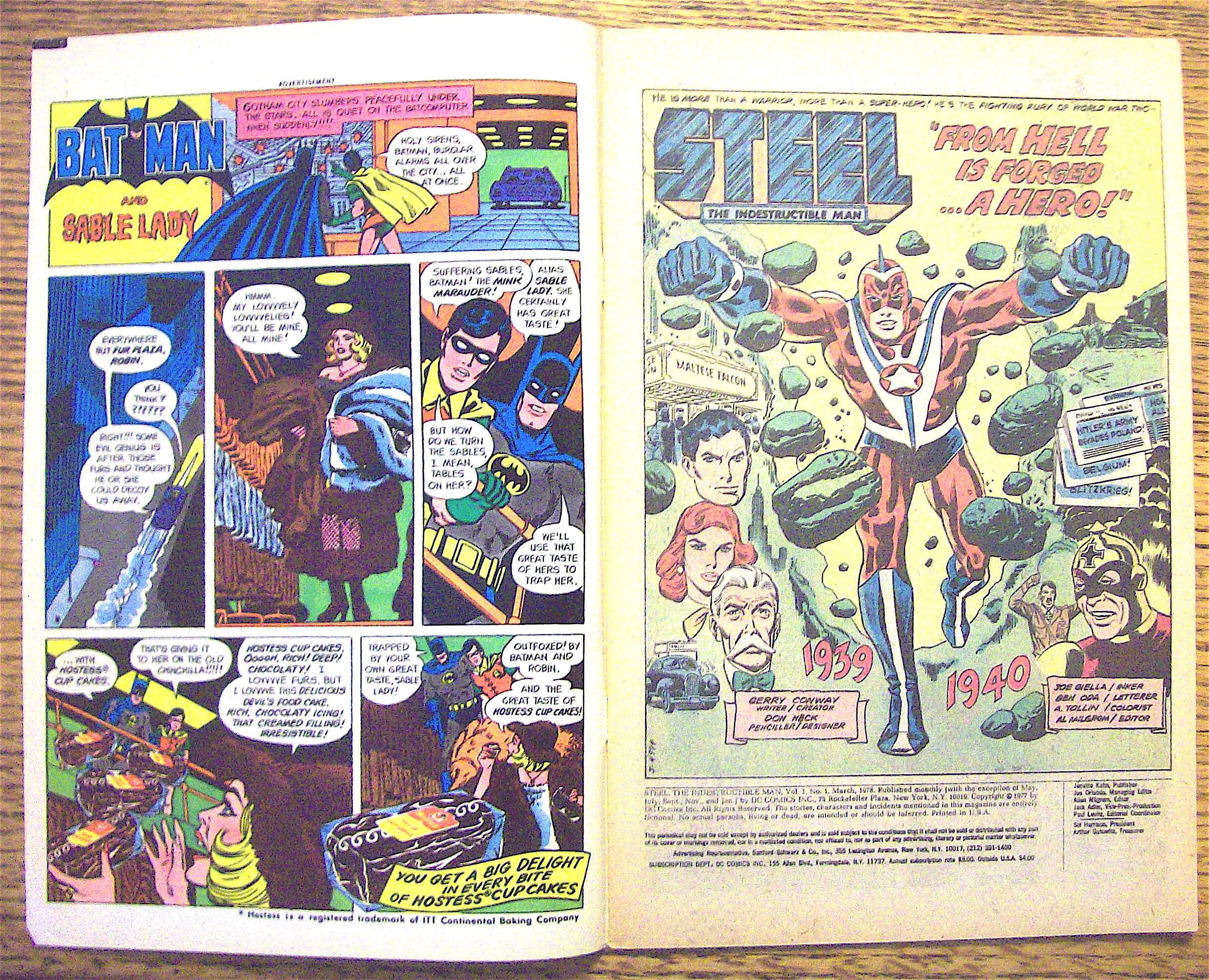 Steel The Indestructible Man #1 March 1978 Hell Is Hero