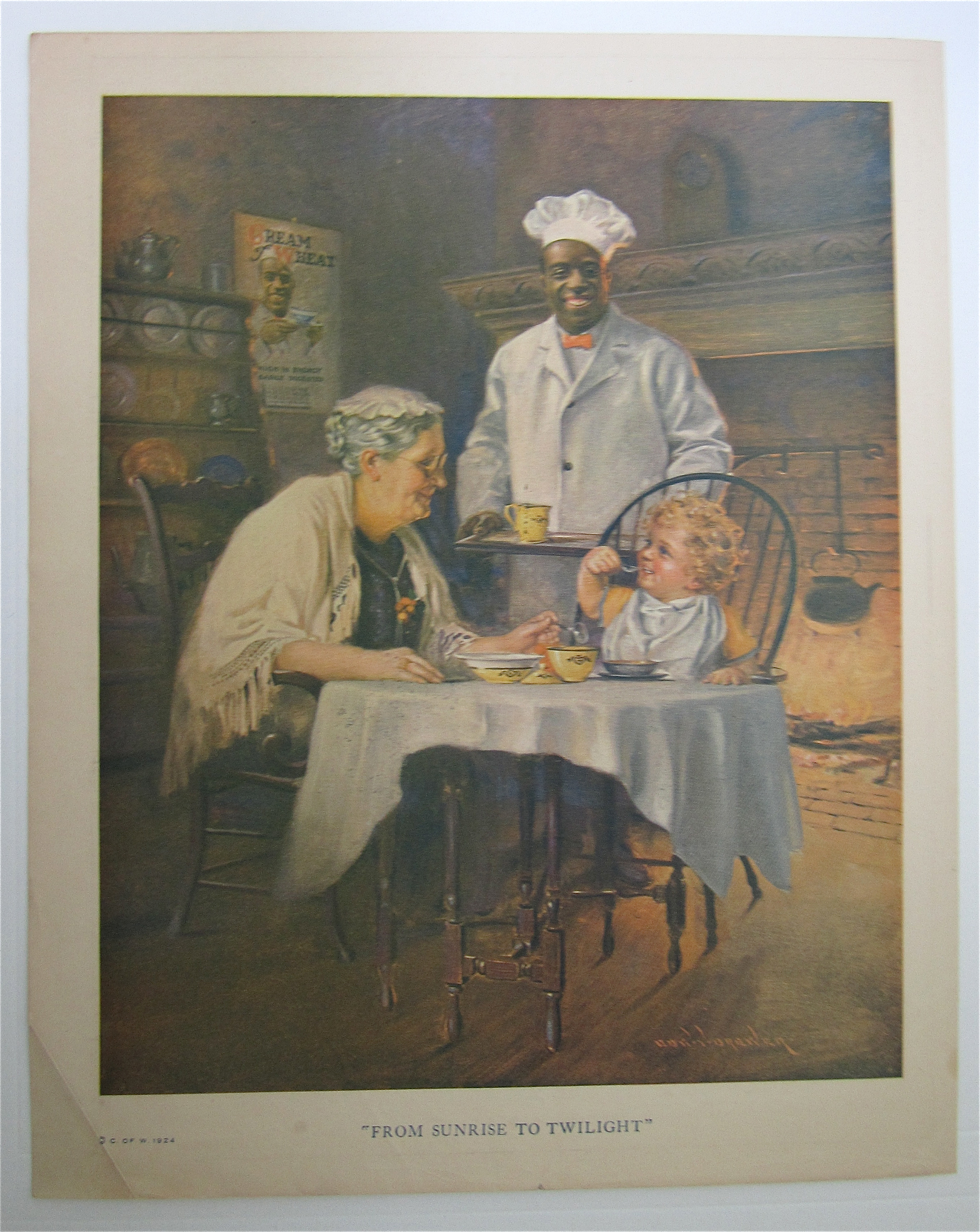 1924 Cream Of Wheat Cereal with Woman & Baby