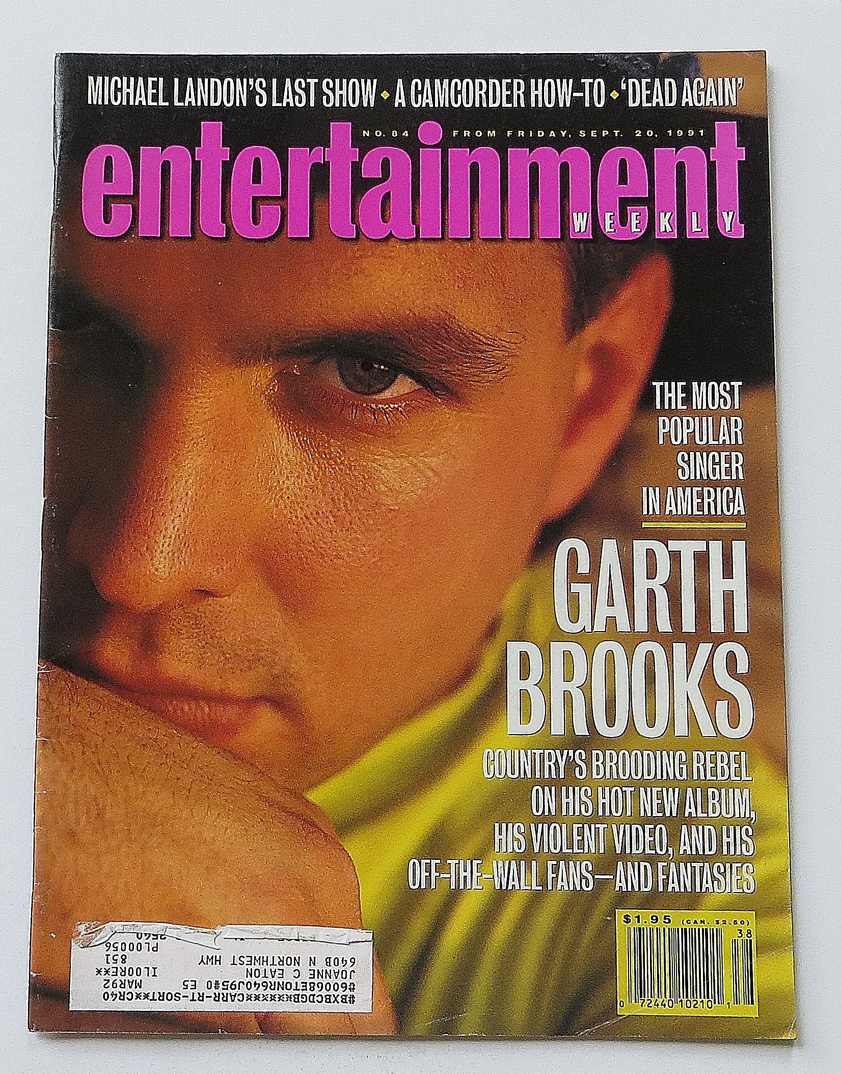 Entertainment Magazine September 20, 1991 Garth Brooks