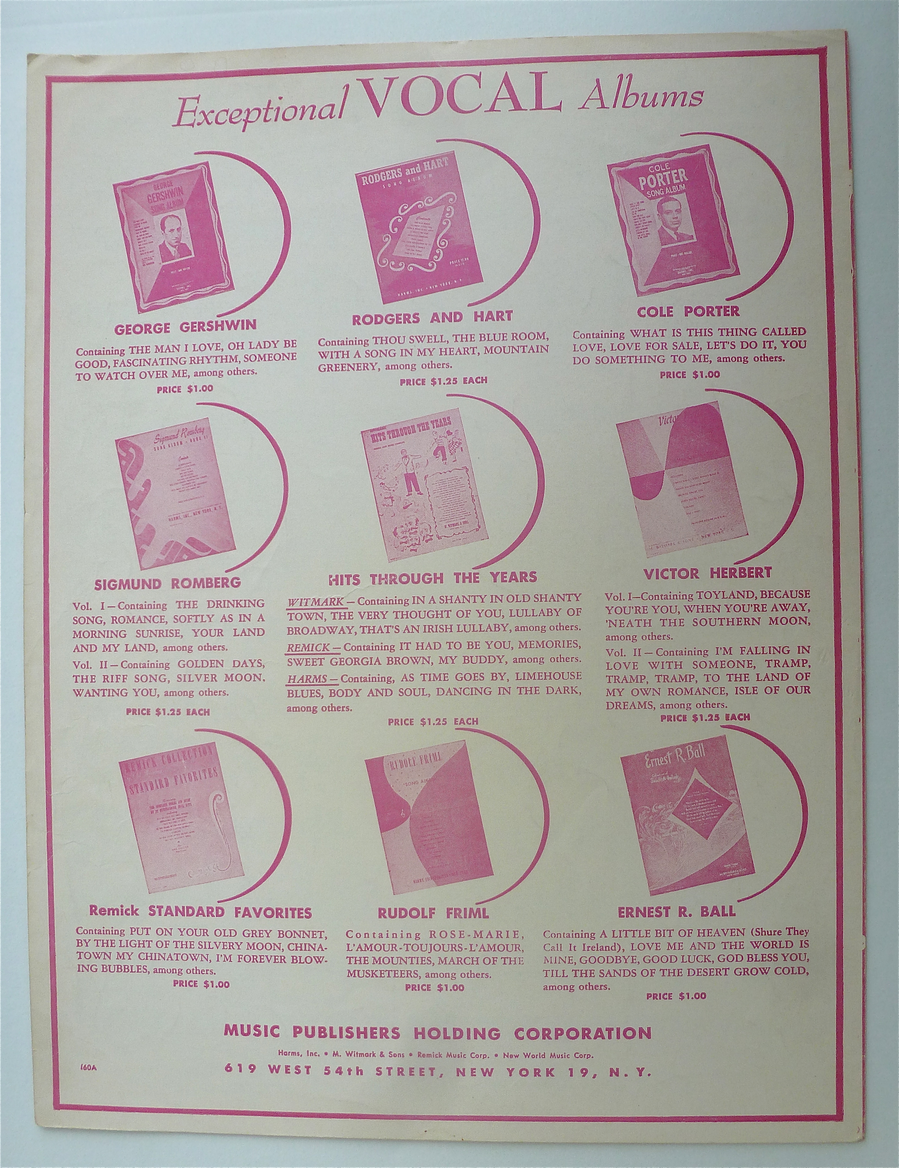 Sheet Music For 1952 Trust In Me