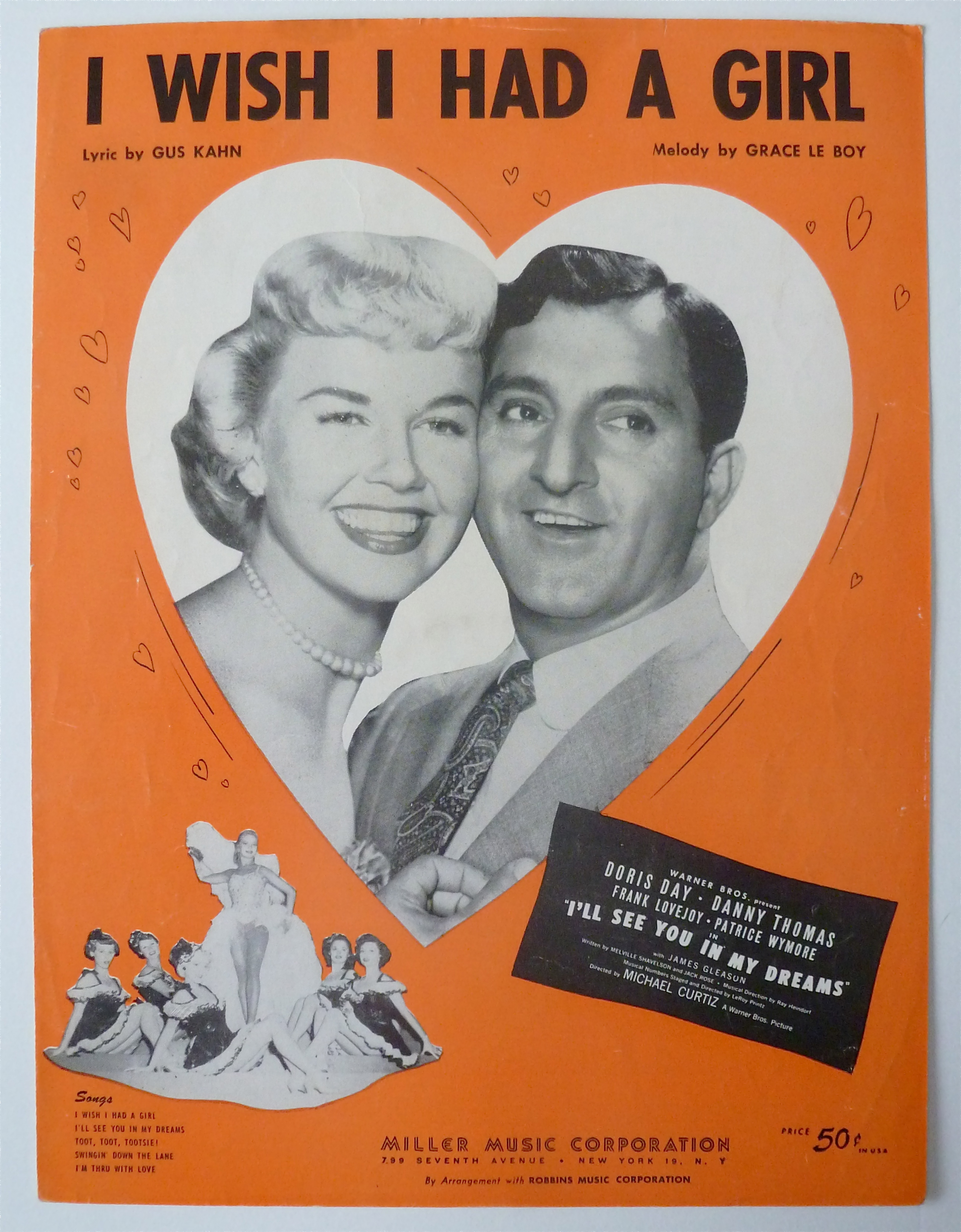 Sheet Music For 1951 I Wish I Had A Girl