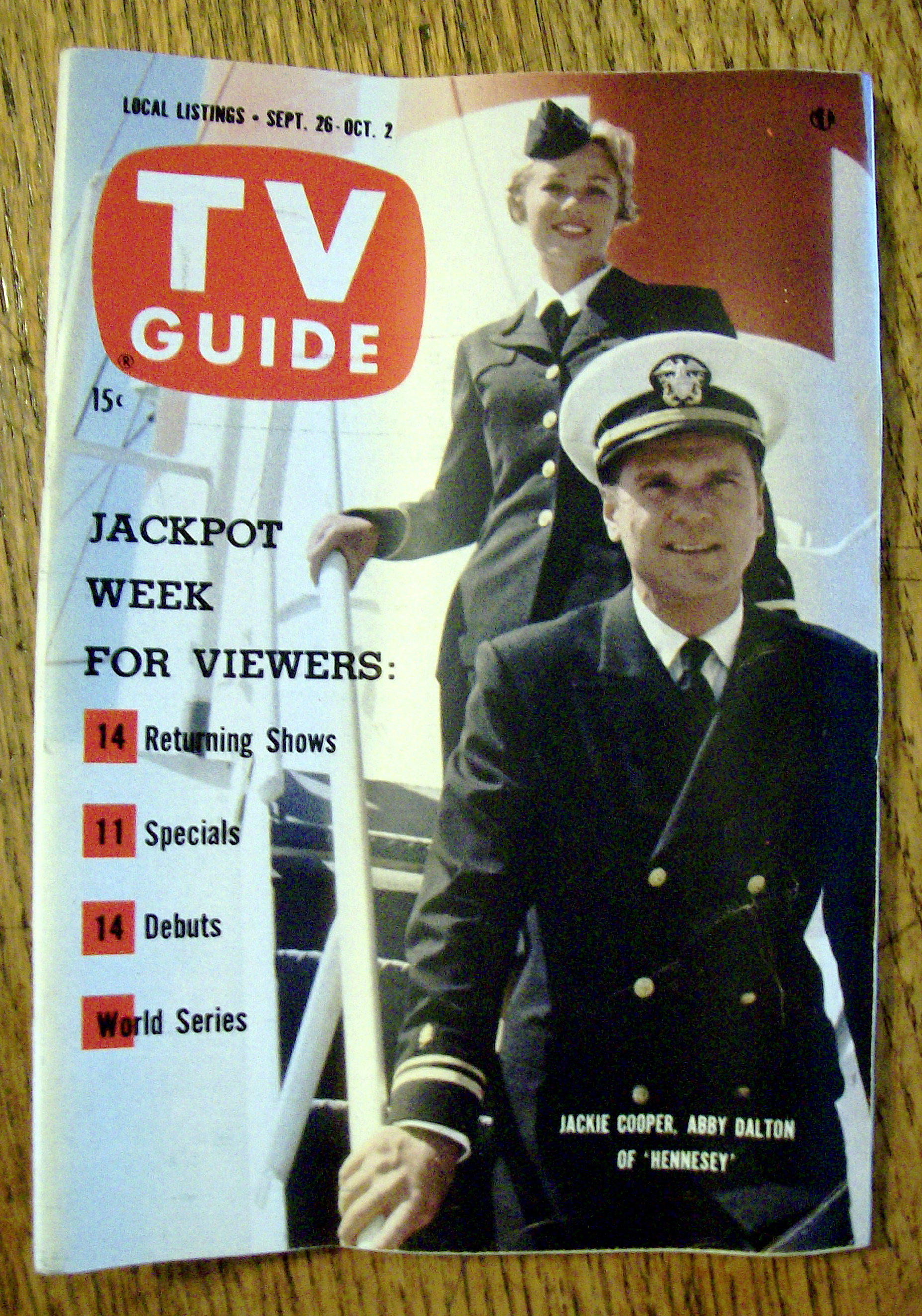 TV Guide - September 26-October 2, 1959 - Jackie Cooper