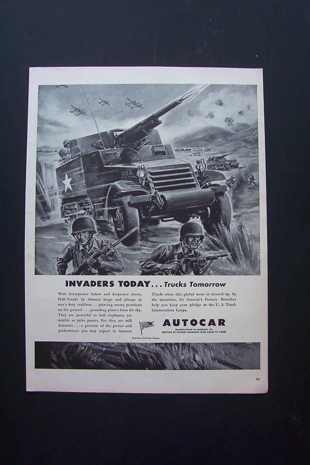 1943 Autocrat with Truck Shooting with Soldiers
