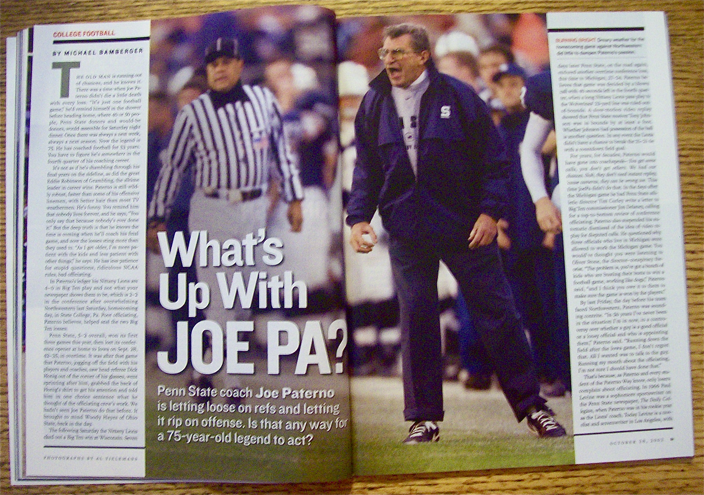 Sports Illustrated Magazine October 21, 2002 Football