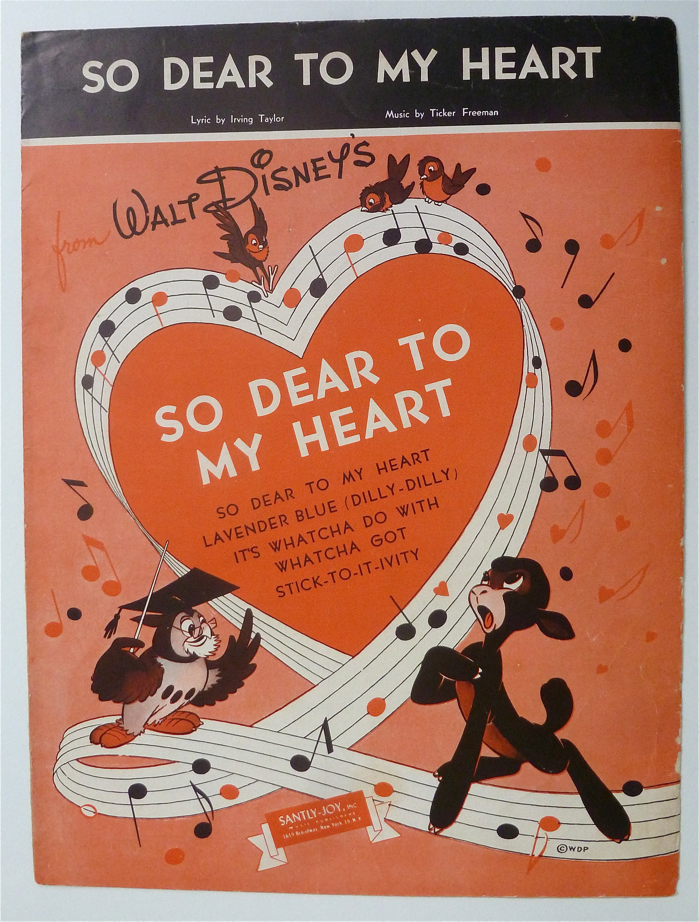 Sheet Music For 1948 So Dear To My Heart