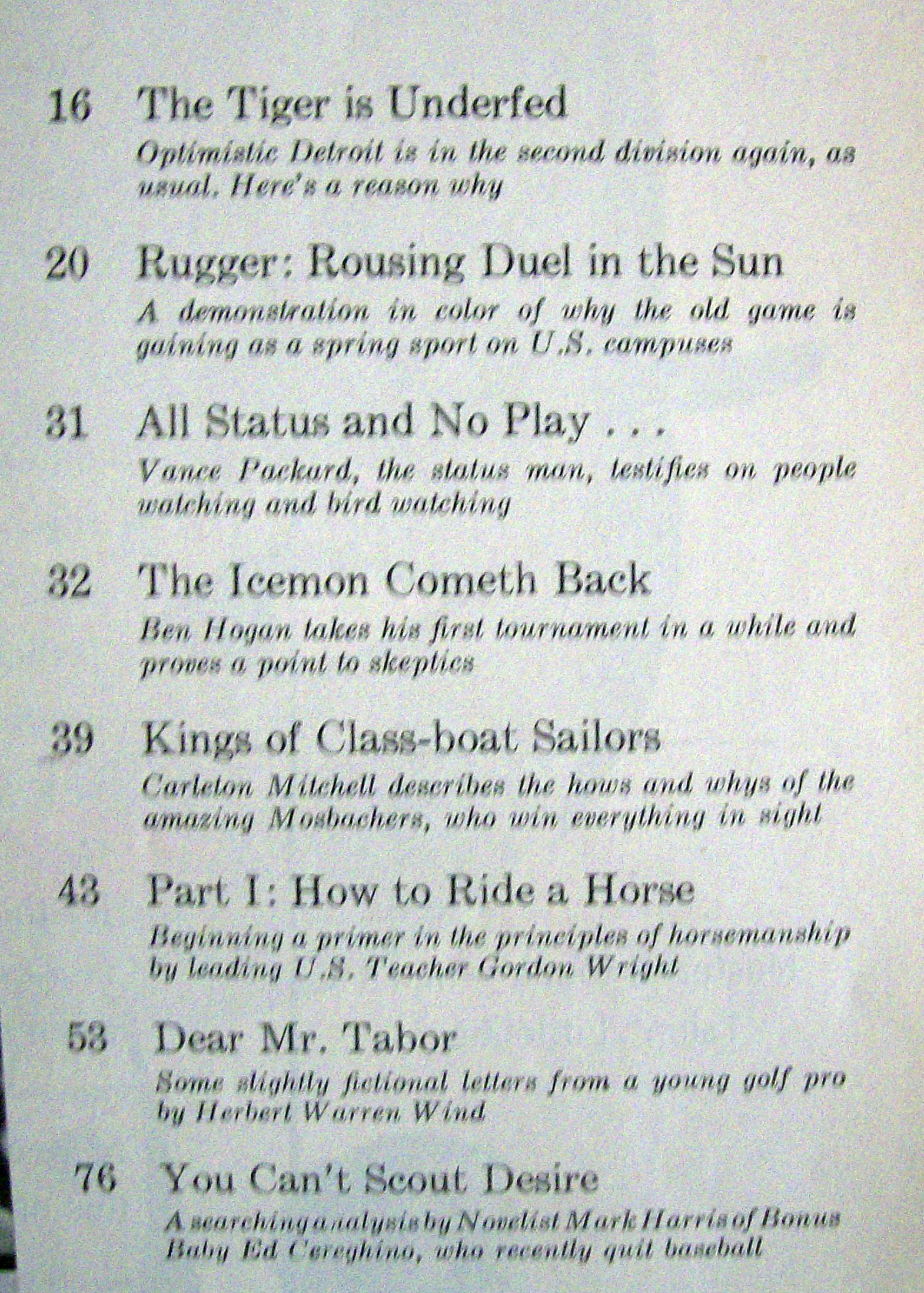 Sports Illustrated - May 18, 1959 - Bob & Bus Mosbacher