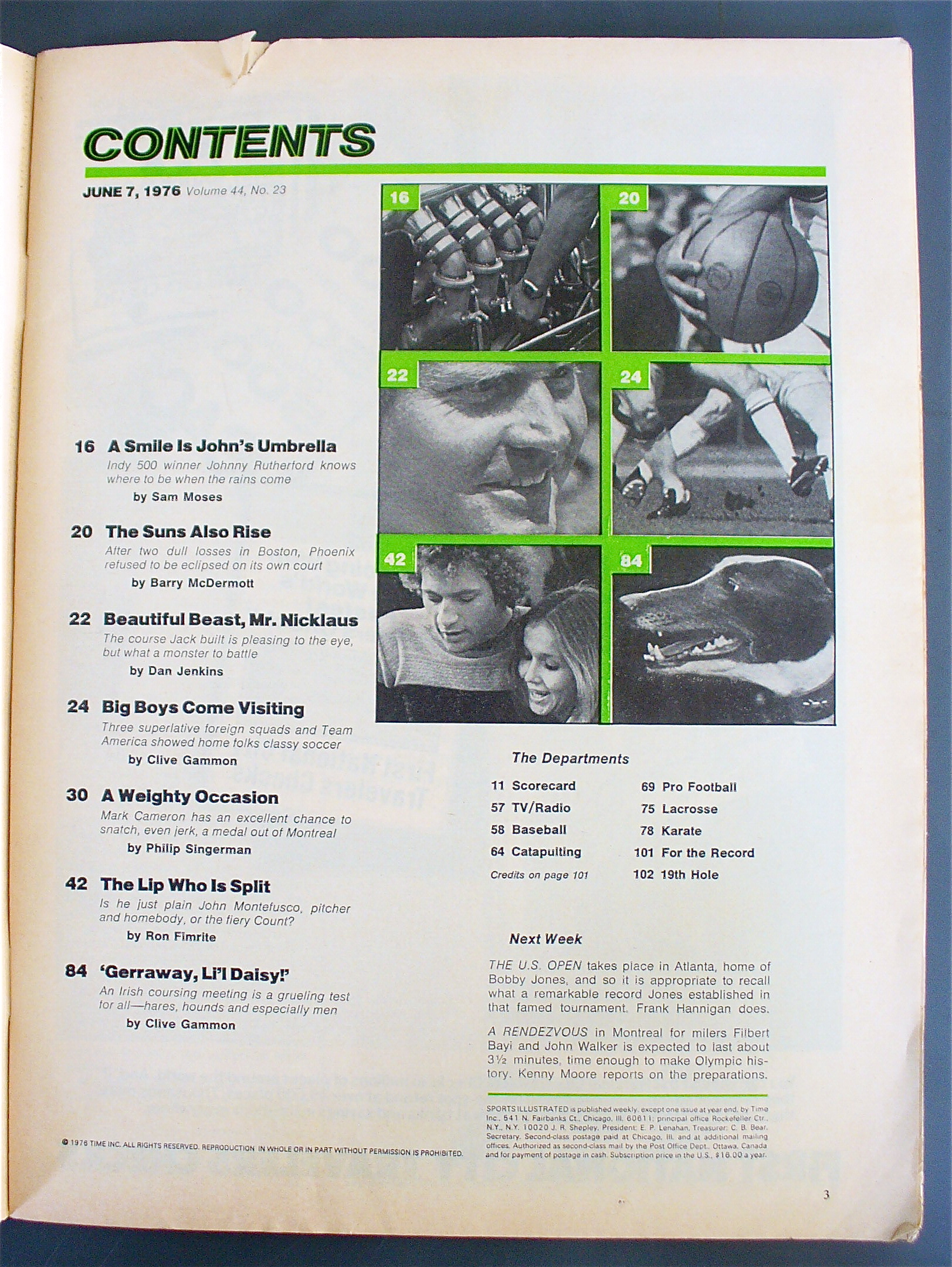 Sports Illustrated June 7, 1976 Center Stage In The NBA