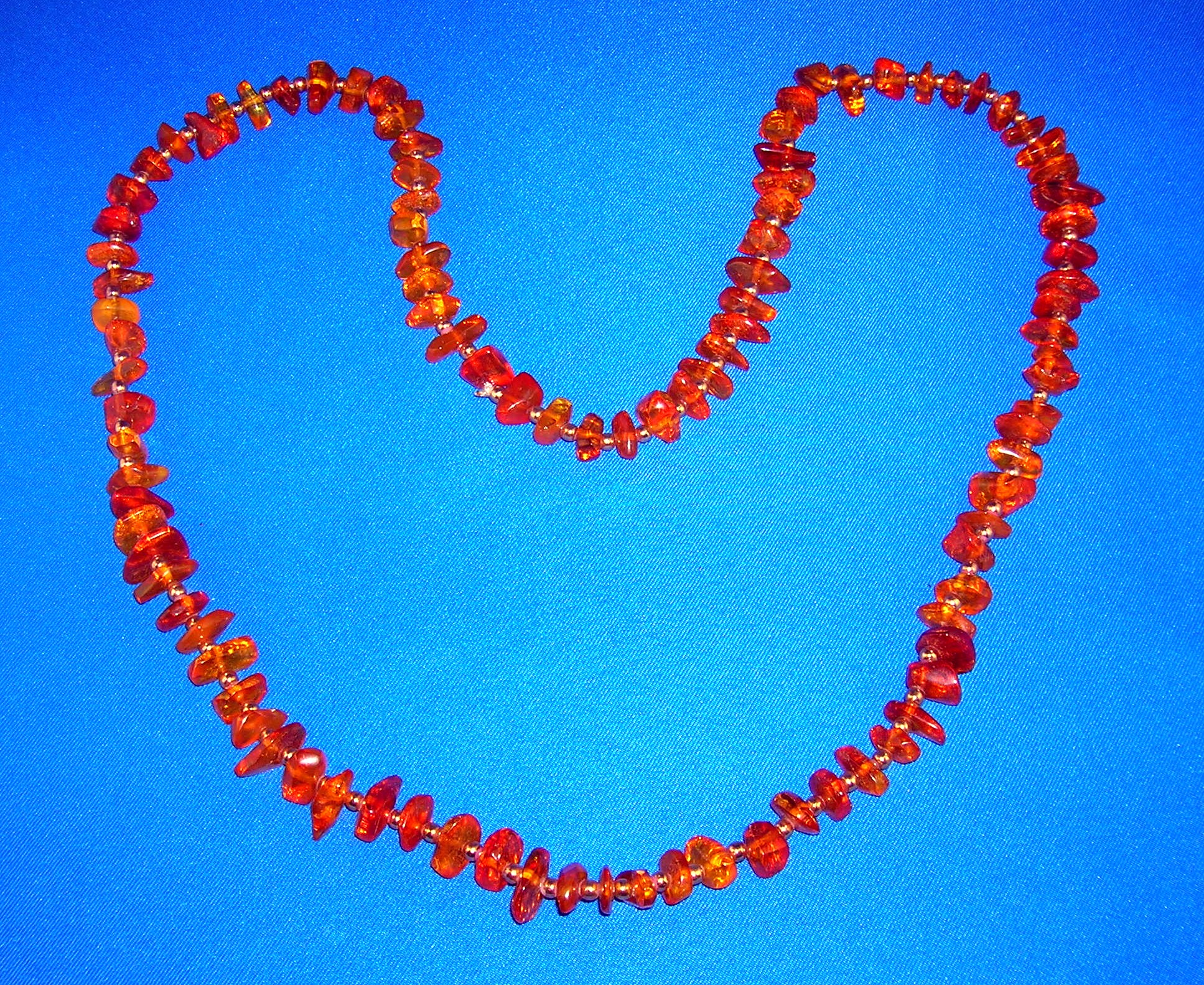 Baltic Amber Honey Nugget Beads Necklace