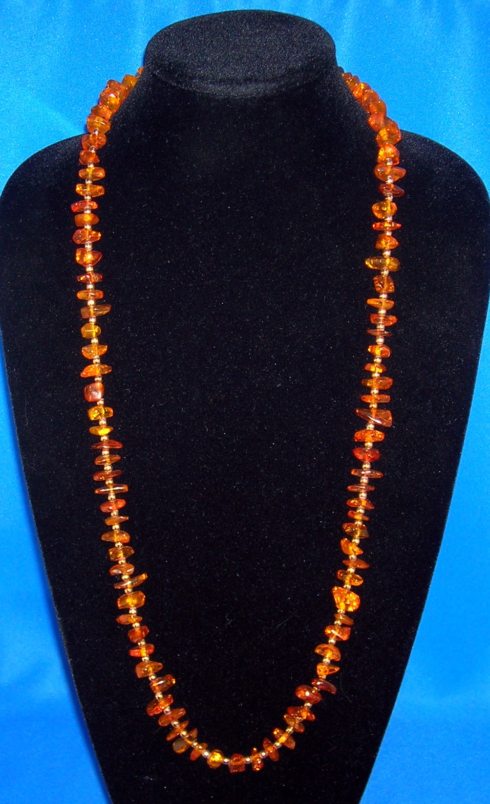 Baltic Amber Honey Nugget Beads Necklace