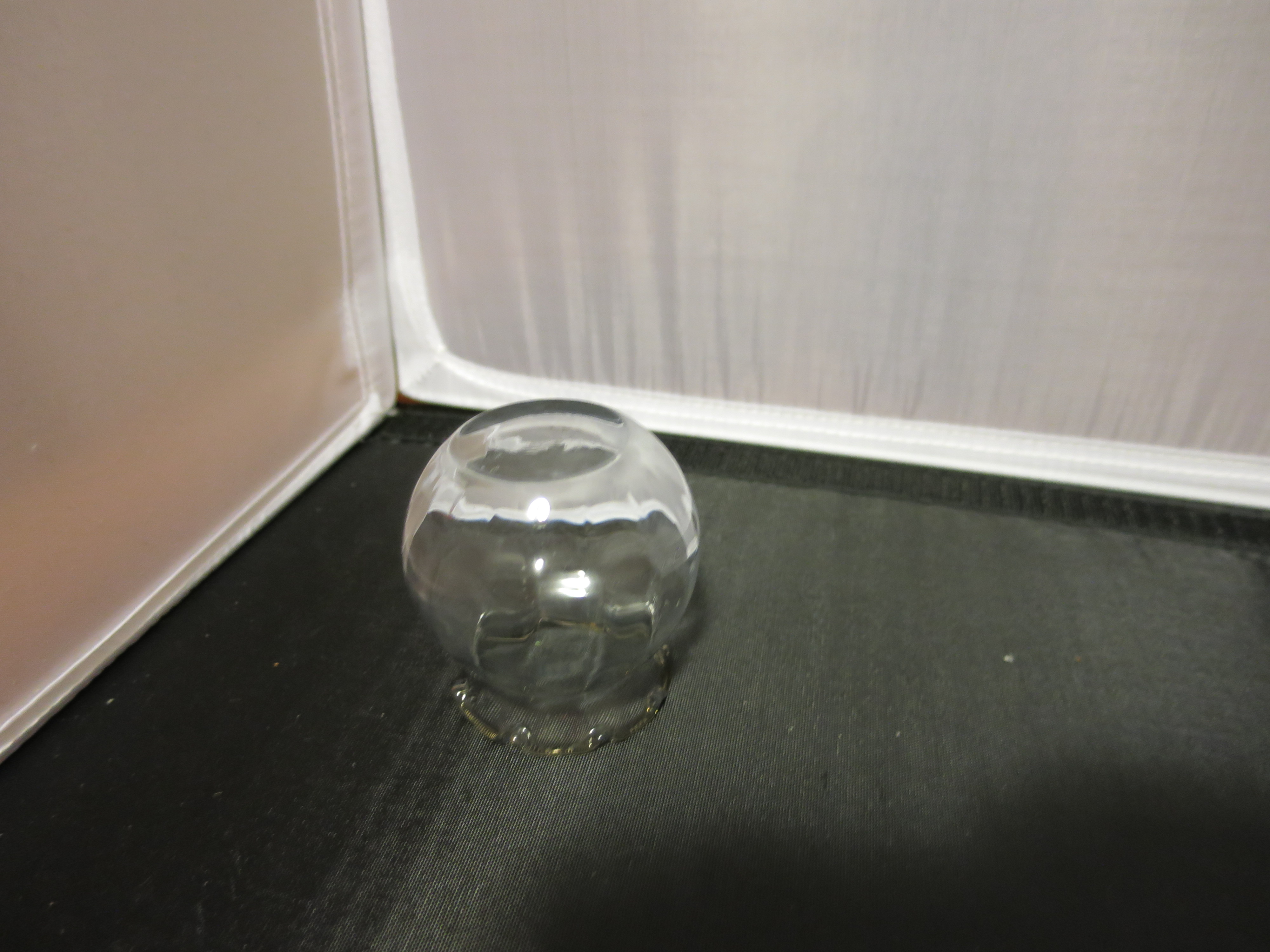 Blown Glass Salt Cellar Salesman Sample Bud Vase Snifte