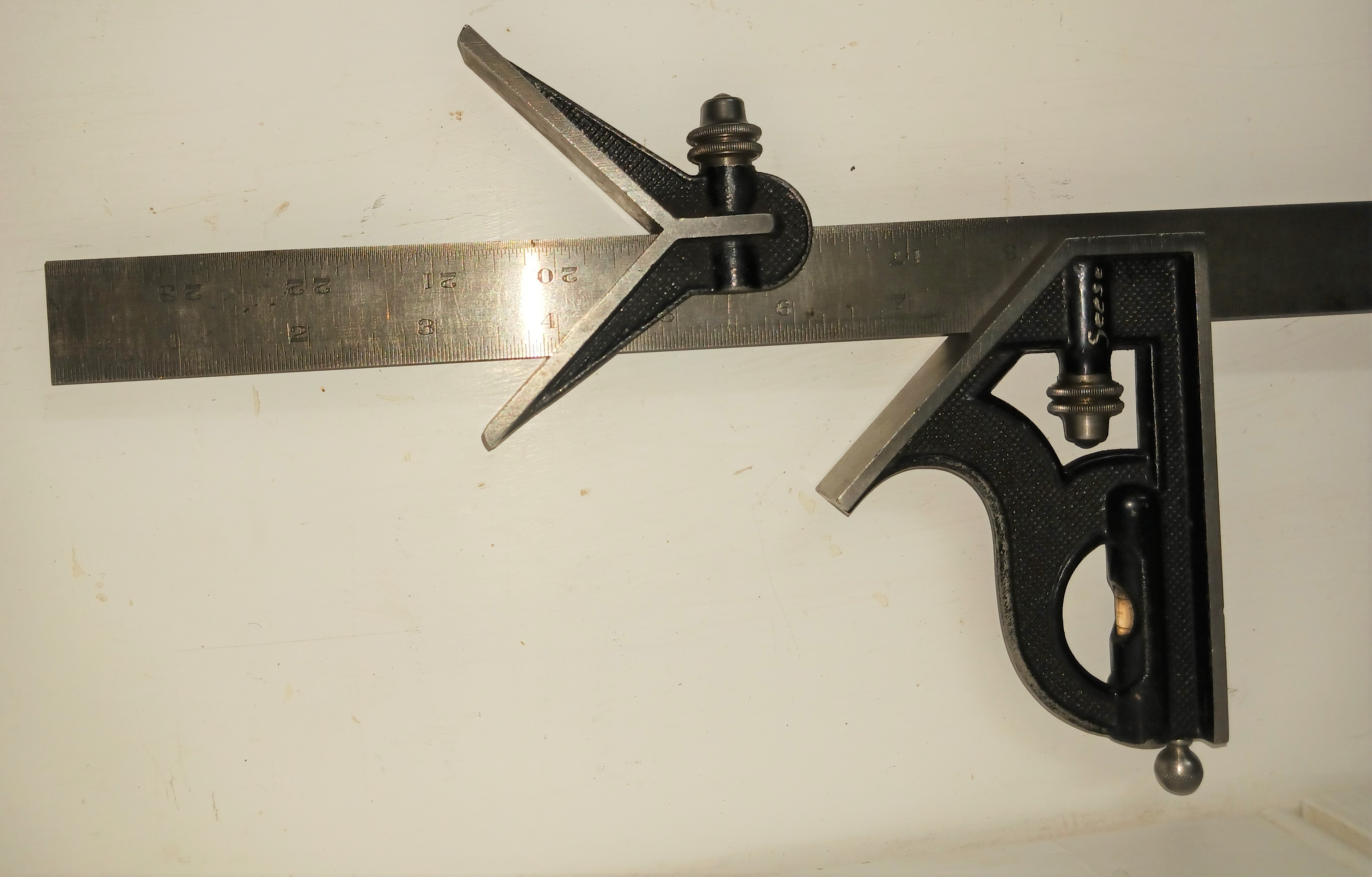 Brown & Sharpe 24 Inch Rule Combination Square Set
