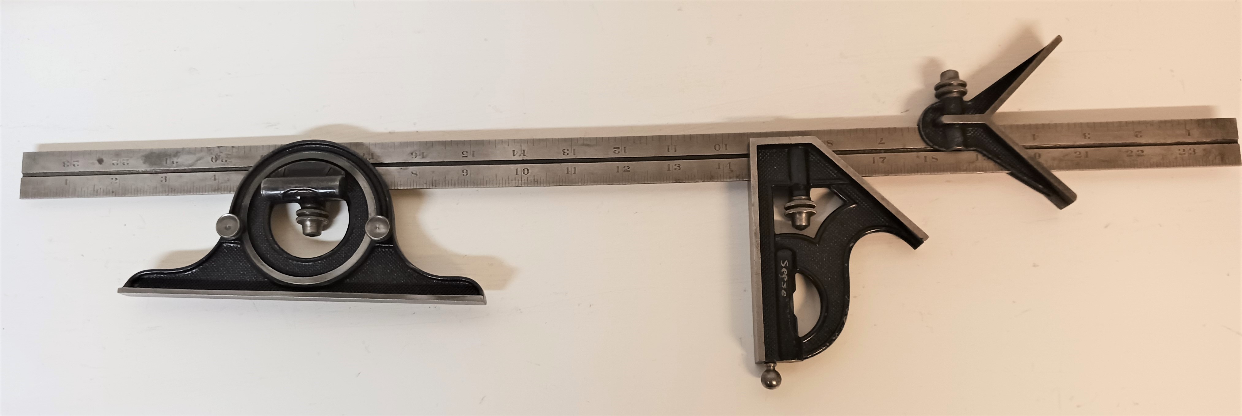 Brown & Sharpe 24 Inch Rule Combination Square Set