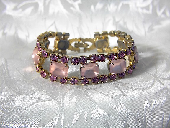 7 Inch Bubble Gum Pink WEISS Bracelet