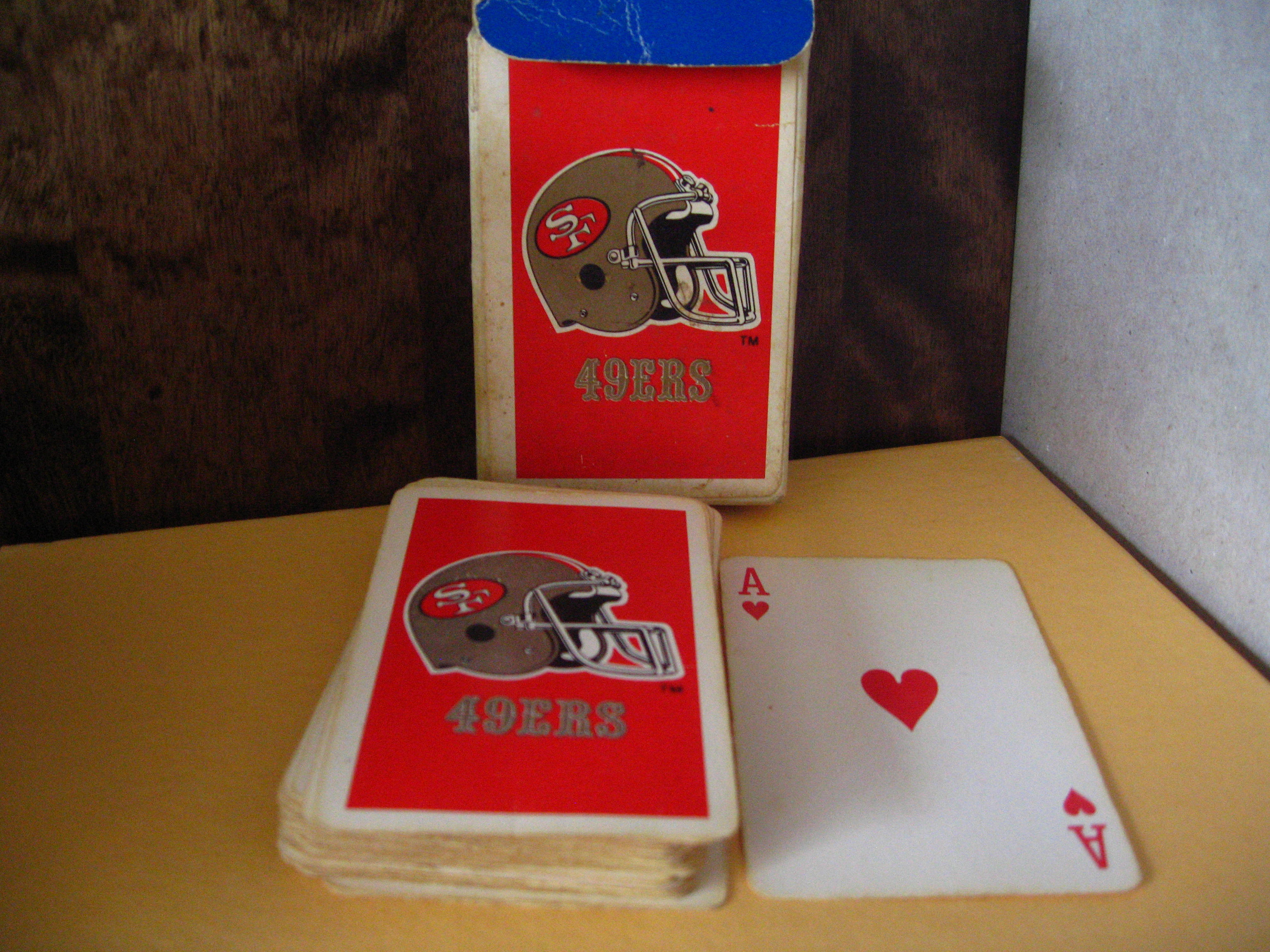Vintage Playing Cards NFL Teams Giants & 49ers