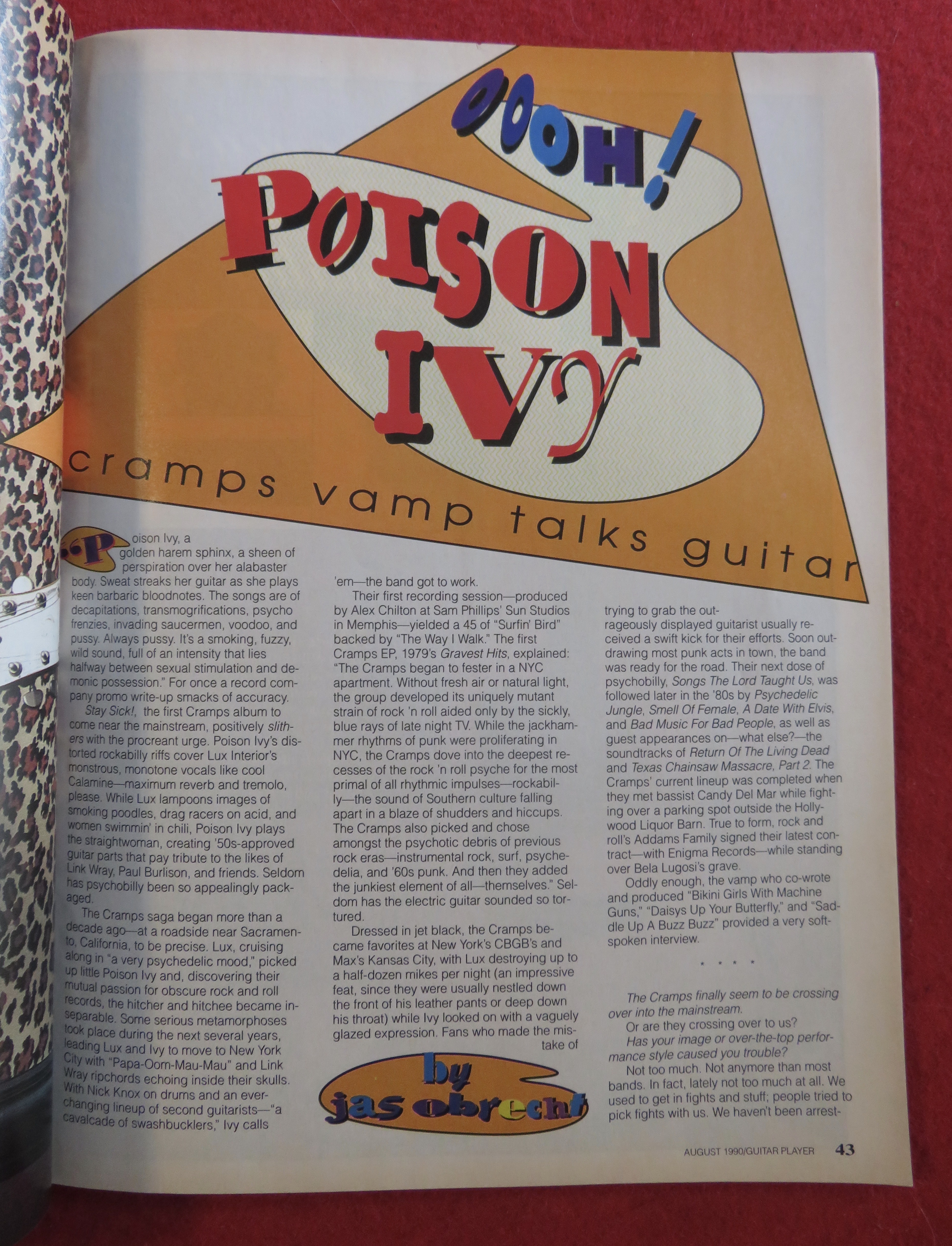 Guitar Player Magazine August 1990 Plug In