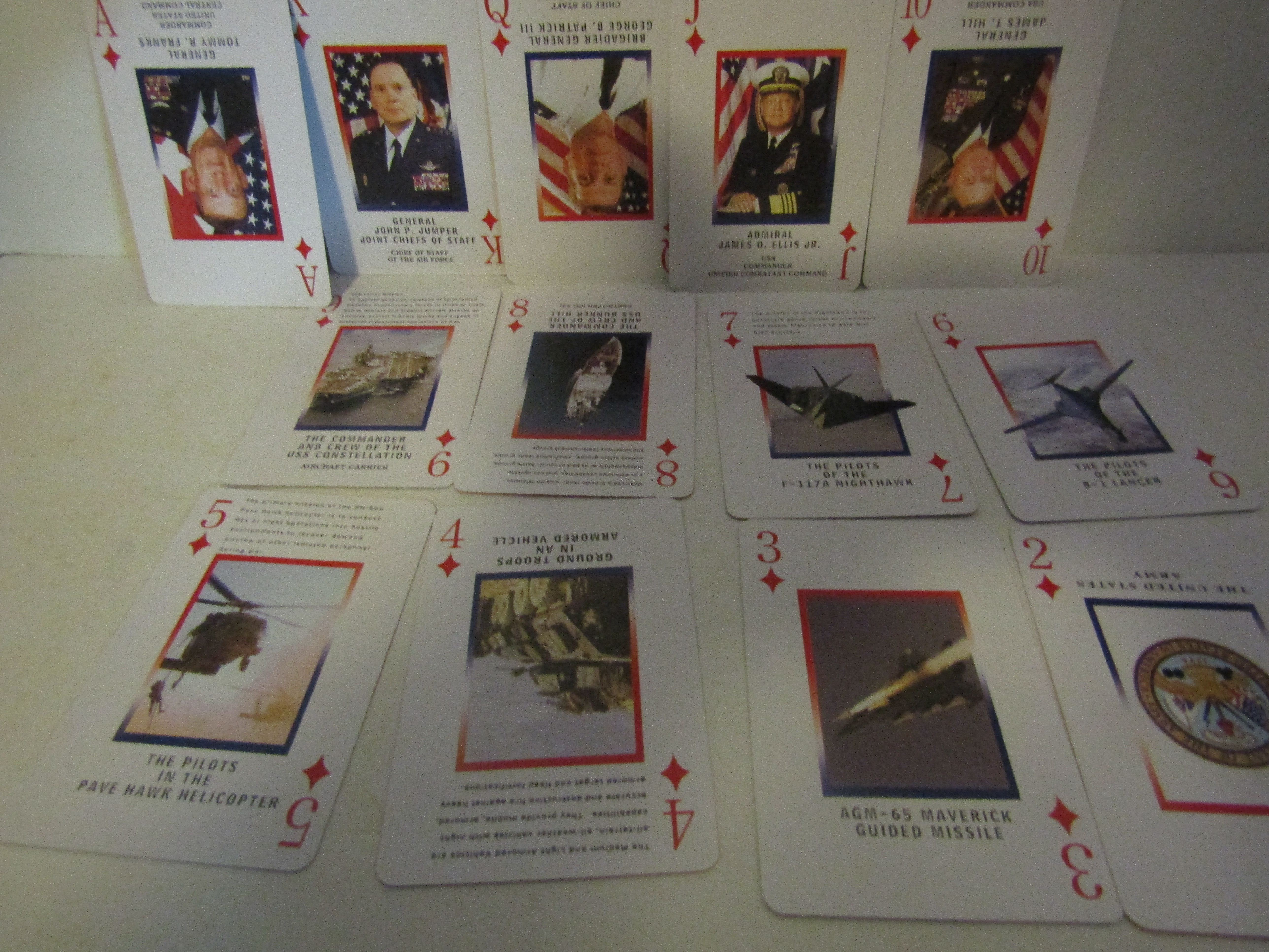 Operation Iraqi Freedom Heroes Playing Cards
