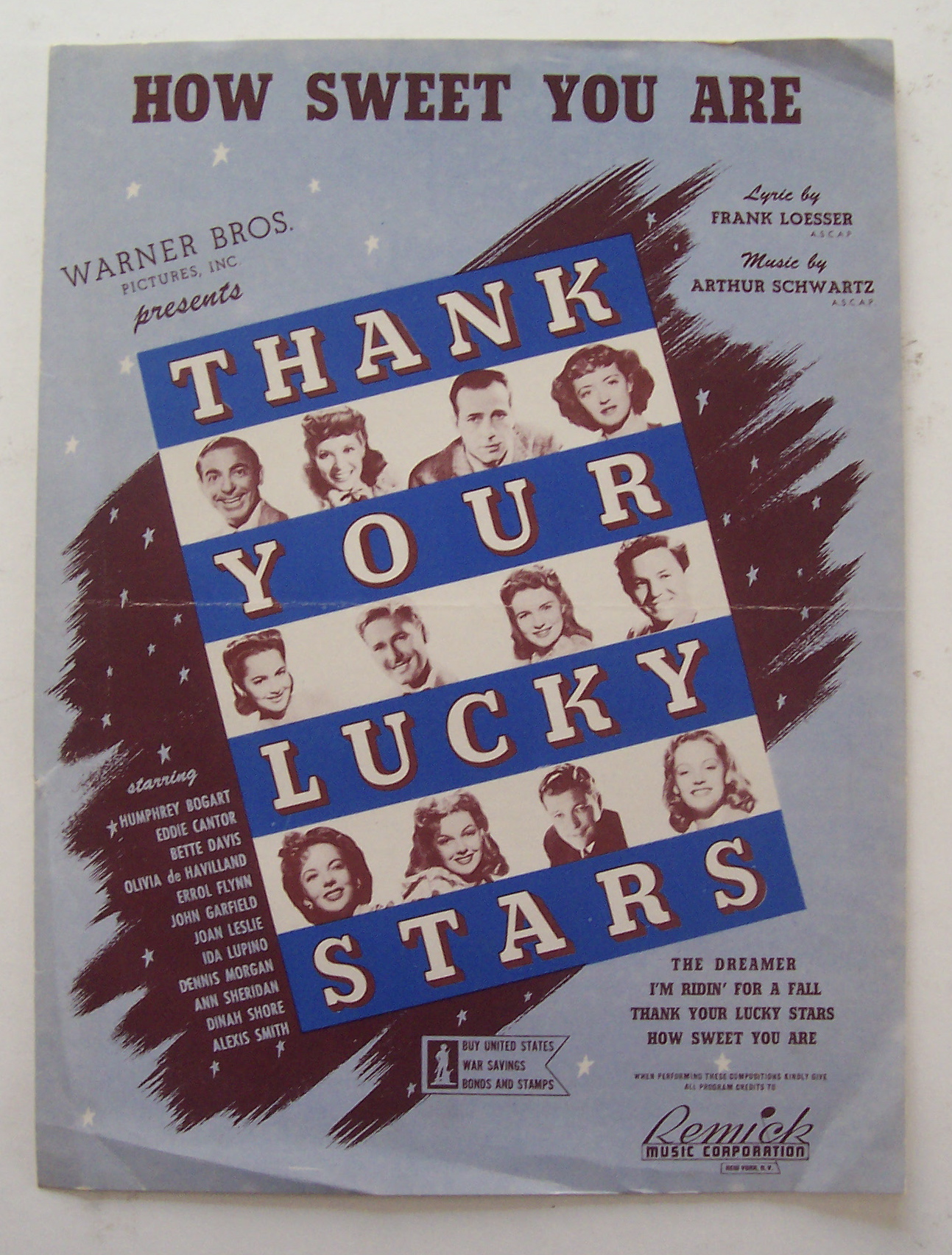 Sheet Music For 1943 How Sweet You Are