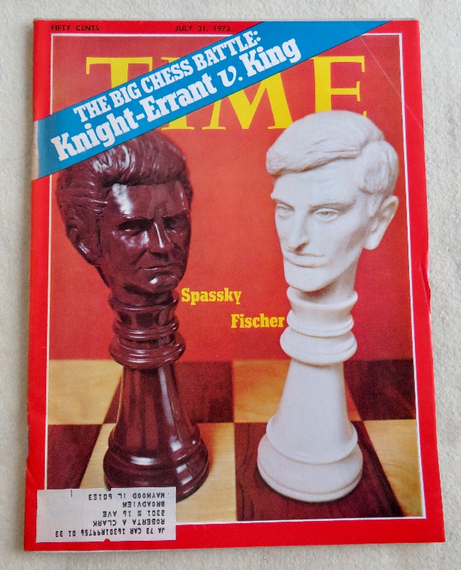 Time Magazine July 31, 1972 The Big Chess Battle: Knight-Errant v. King Spassky Fischer