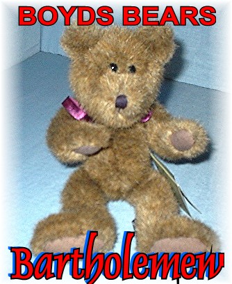 Boyds Bartholemew Teddy Bear