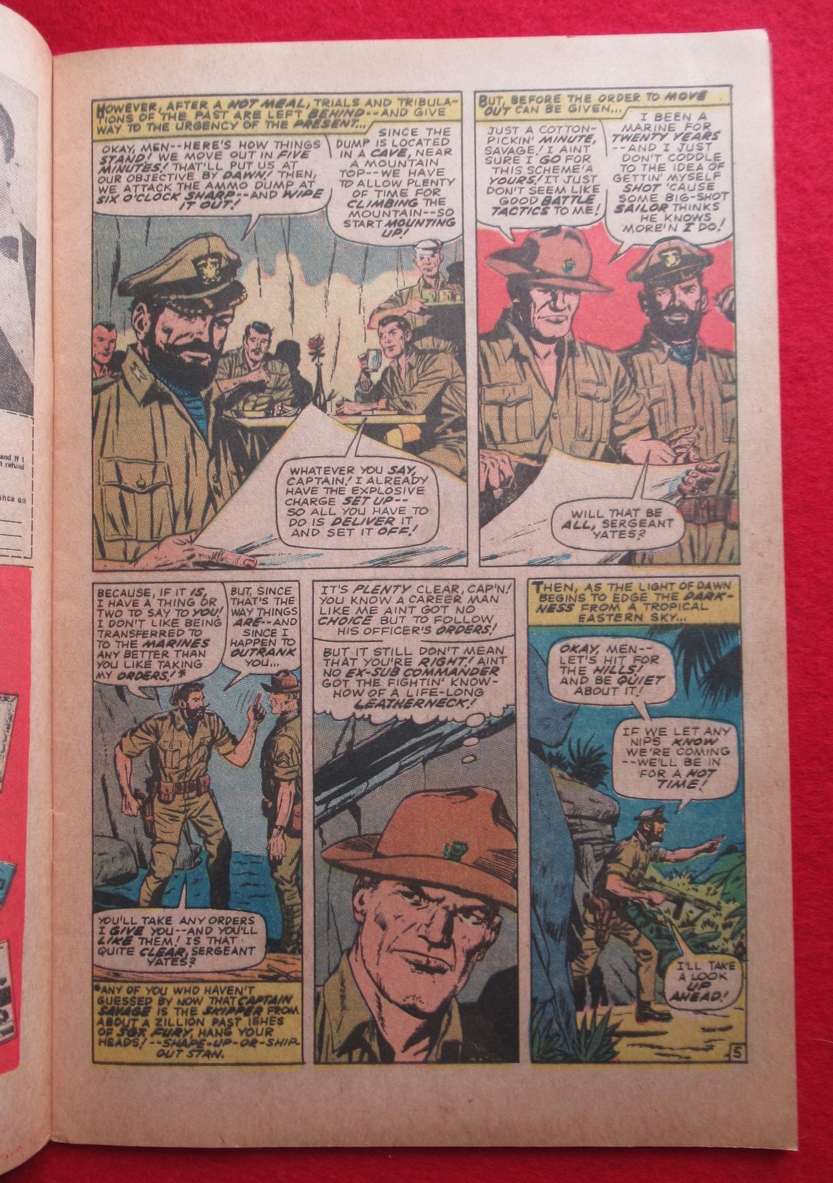 Captain Savage Comic January 1968 Last Banza