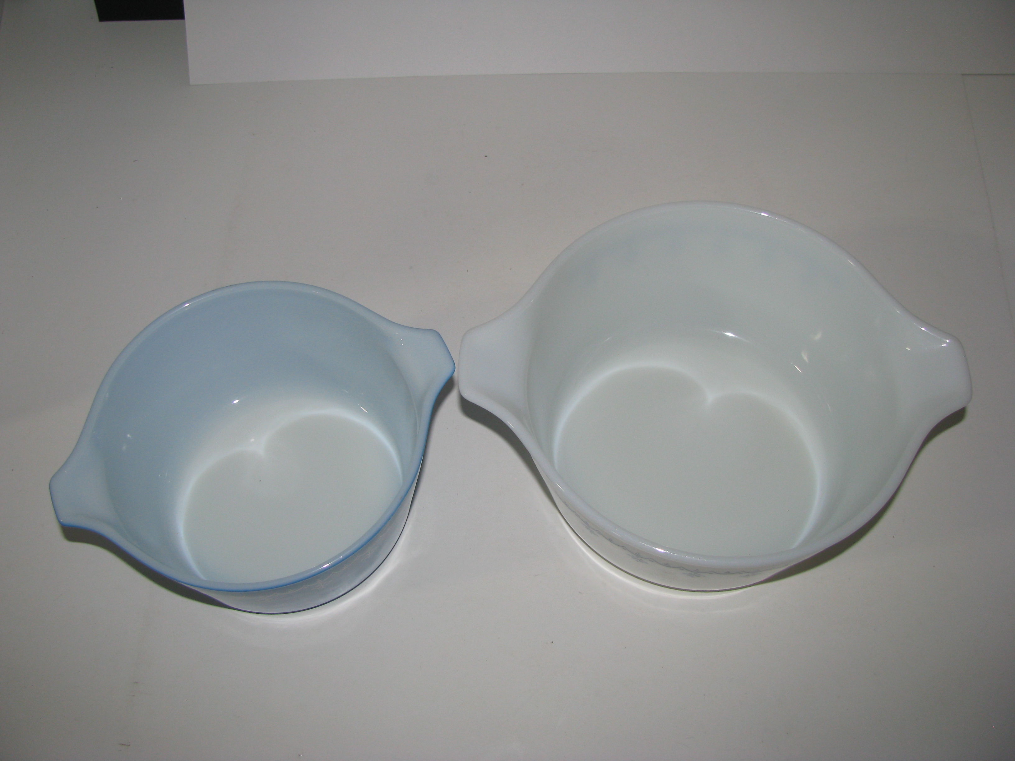 Vintage Pyrex Snowflake Cinderella Set 473 and 474-B