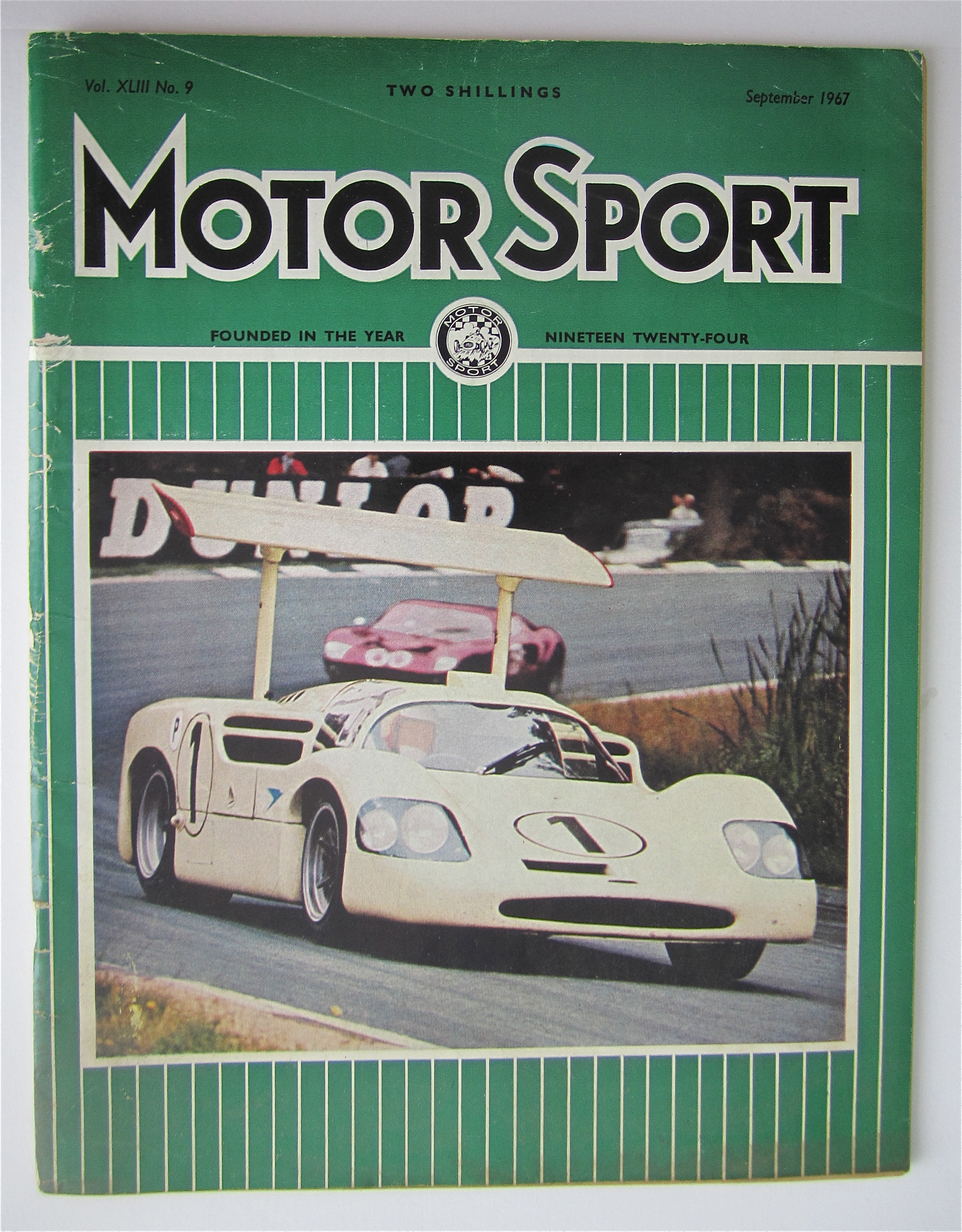 Motor Sport Magazine September 1967 Chaparral