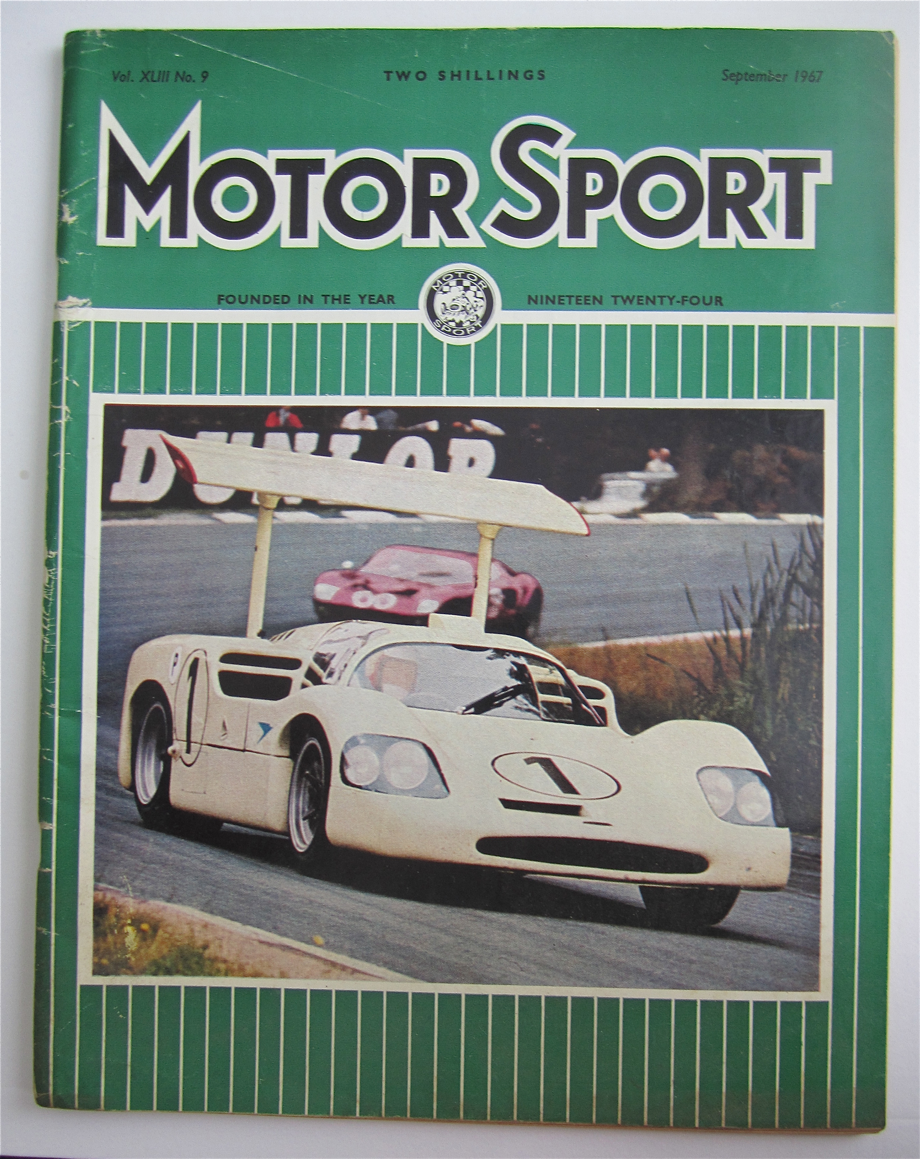 Motor Sport Magazine September 1967 Chaparral