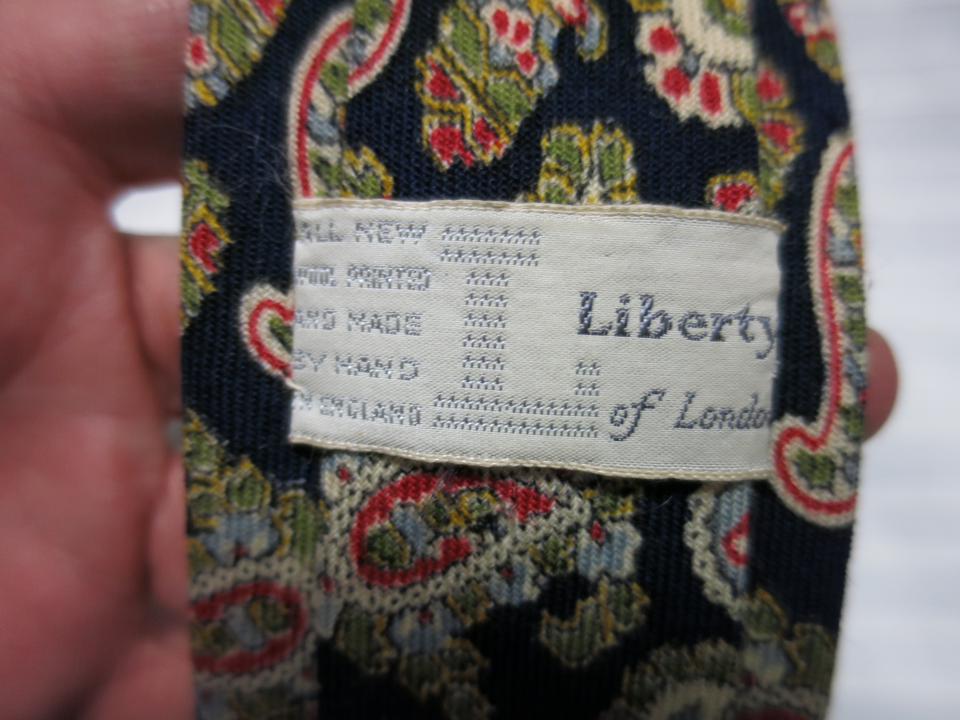 Vintage Liberty of London Neck Tie First Production
