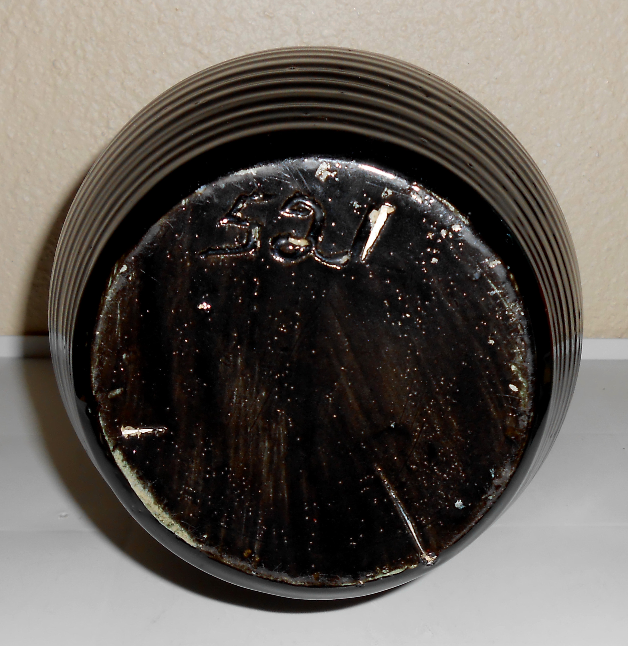 Zanesville Stoneware Pottery Company Black Ring Handled